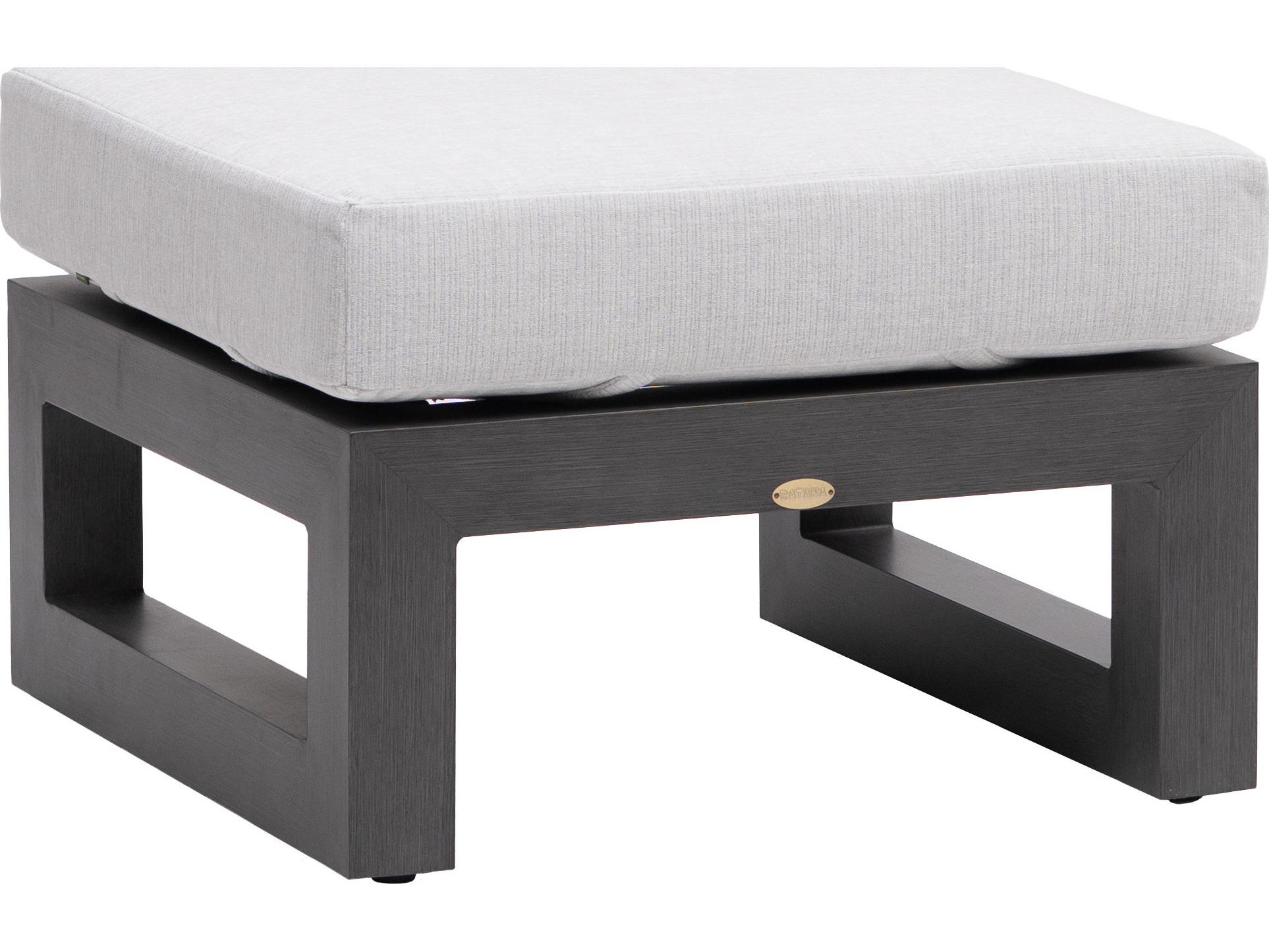 Ratana Milano Aluminum Cushion Ottoman