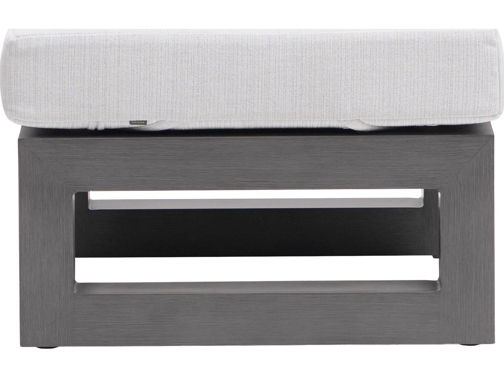 Ratana Milano Aluminum Cushion Ottoman
