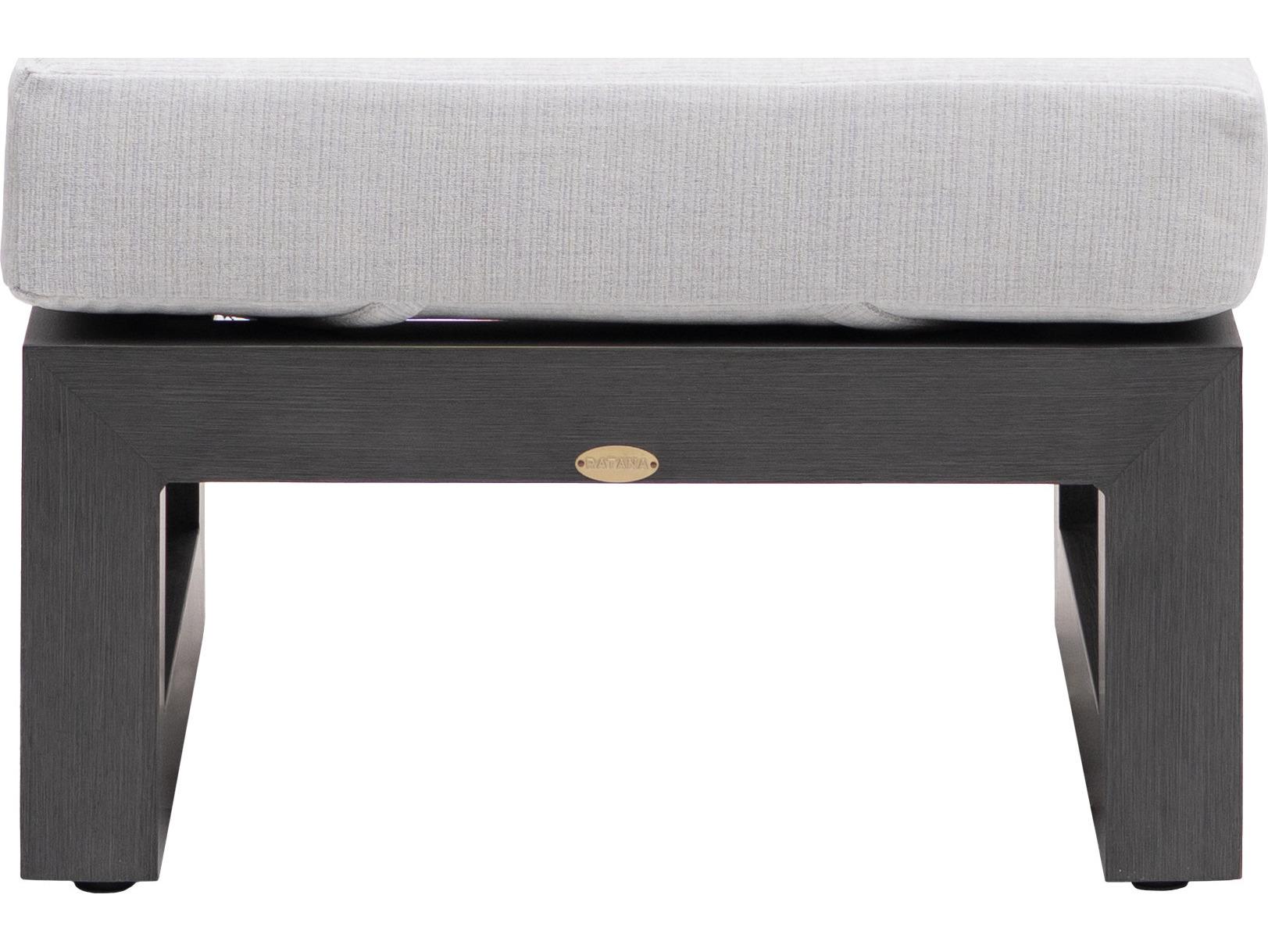 Ratana Milano Aluminum Cushion Ottoman