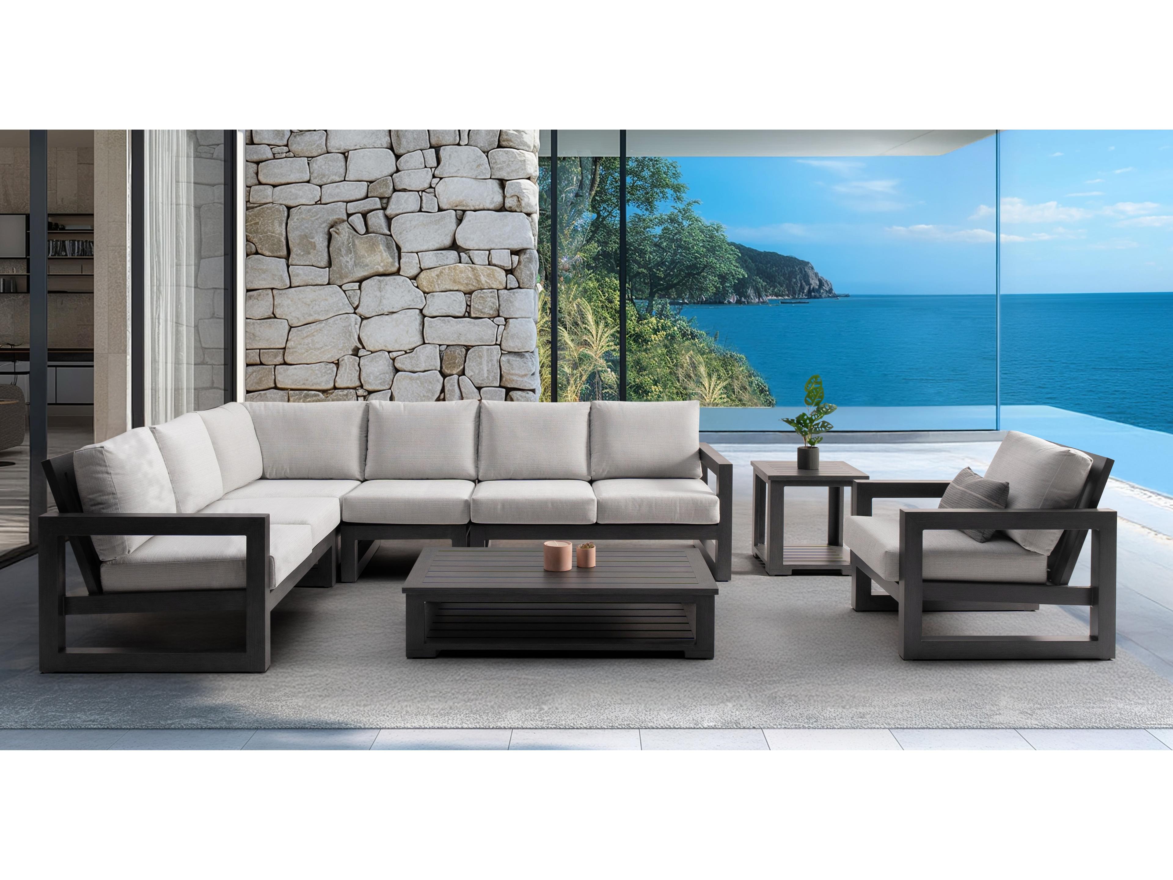 Ratana Milano Aluminum Cushion Sofa