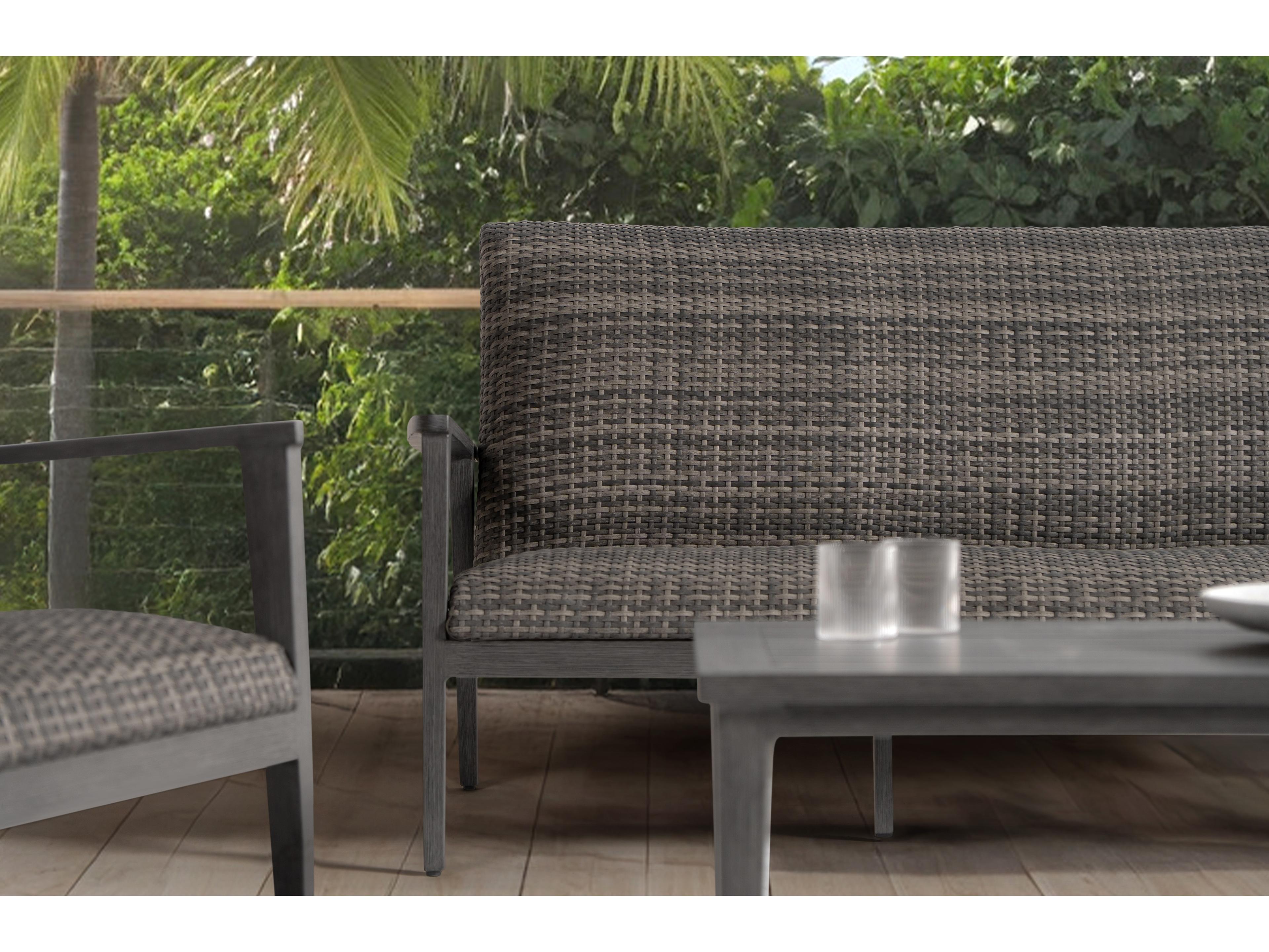 Ratana Cabo San Lucas Aluminum Wicker Sofa