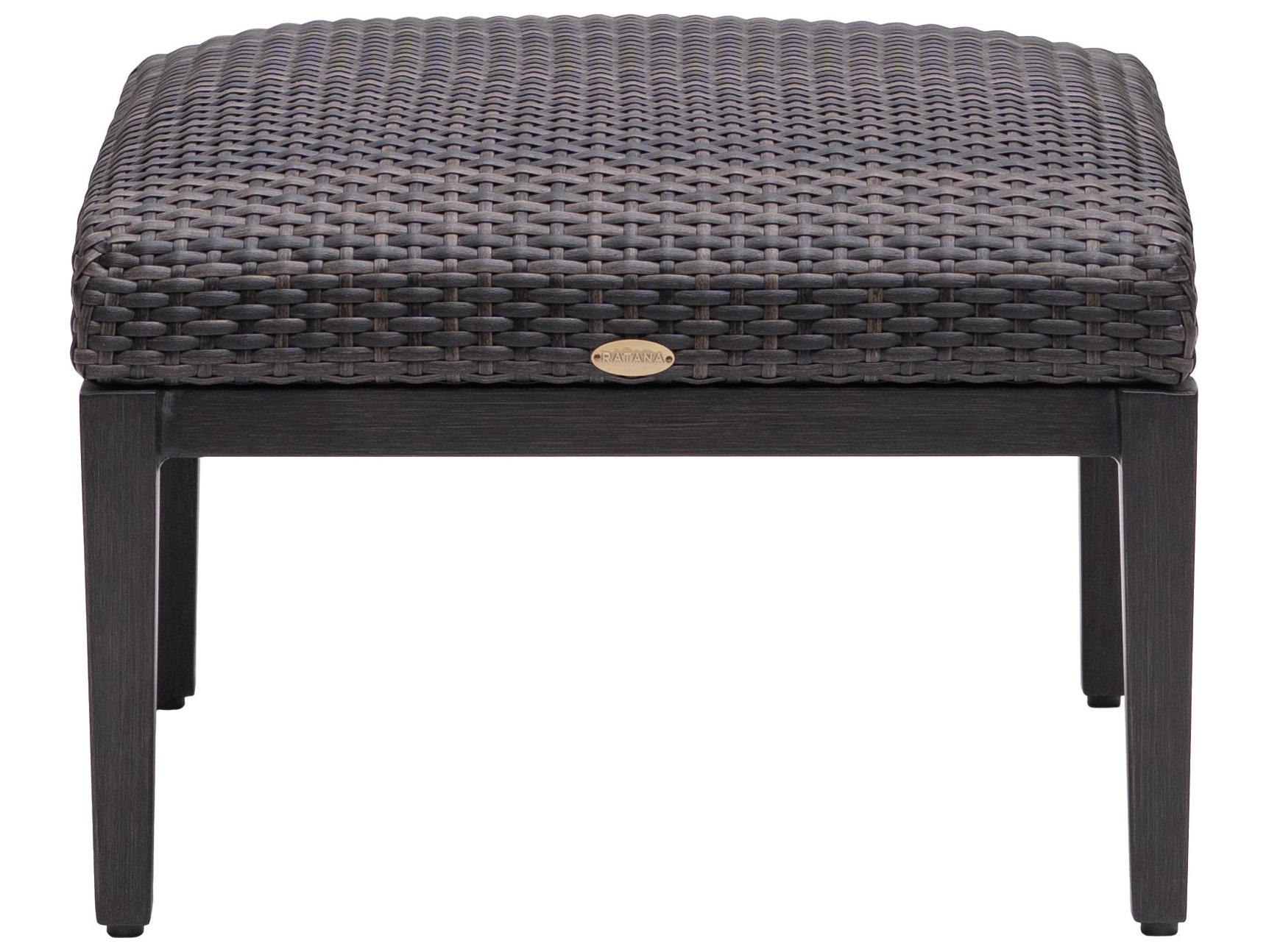 Ratana Cabo San Lucas Aluminum Wicker Ottoman