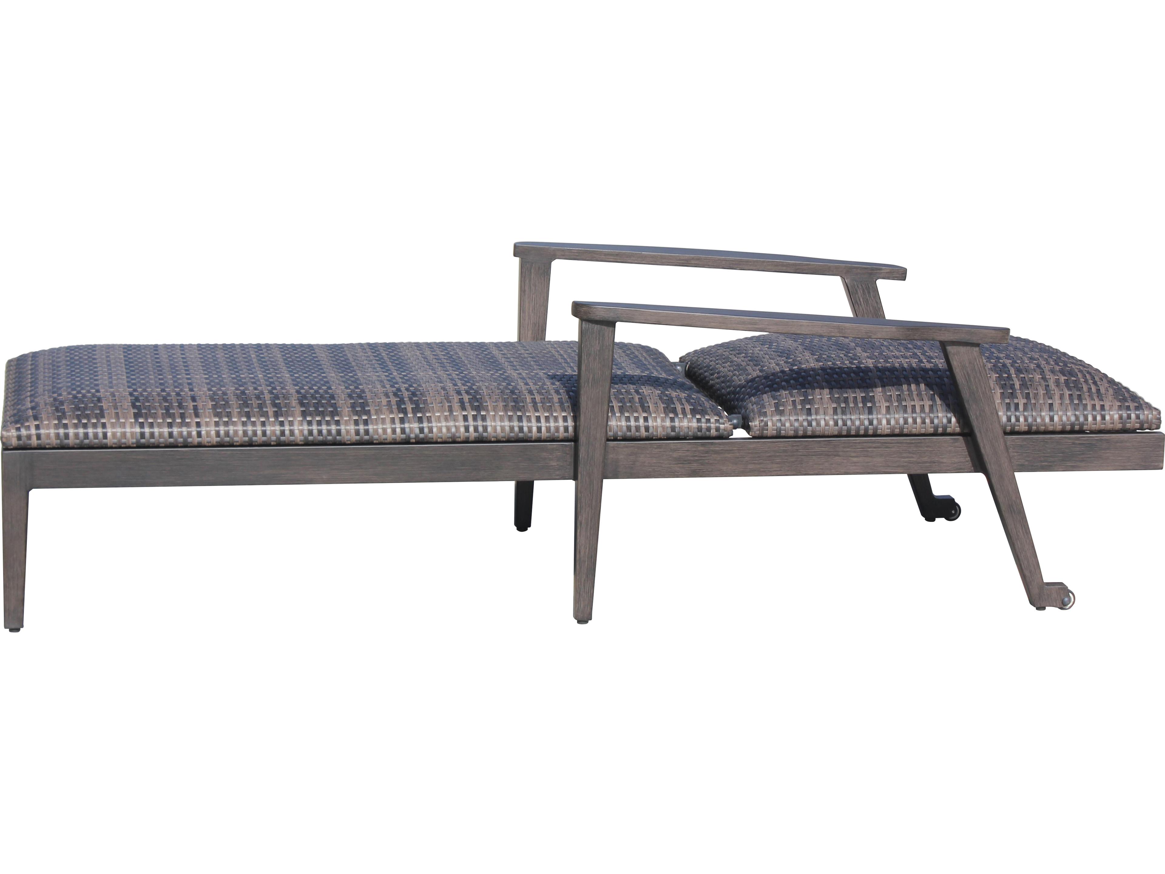 Ratana Cabo San Lucas Aluminum Wicker Chaise Lounge