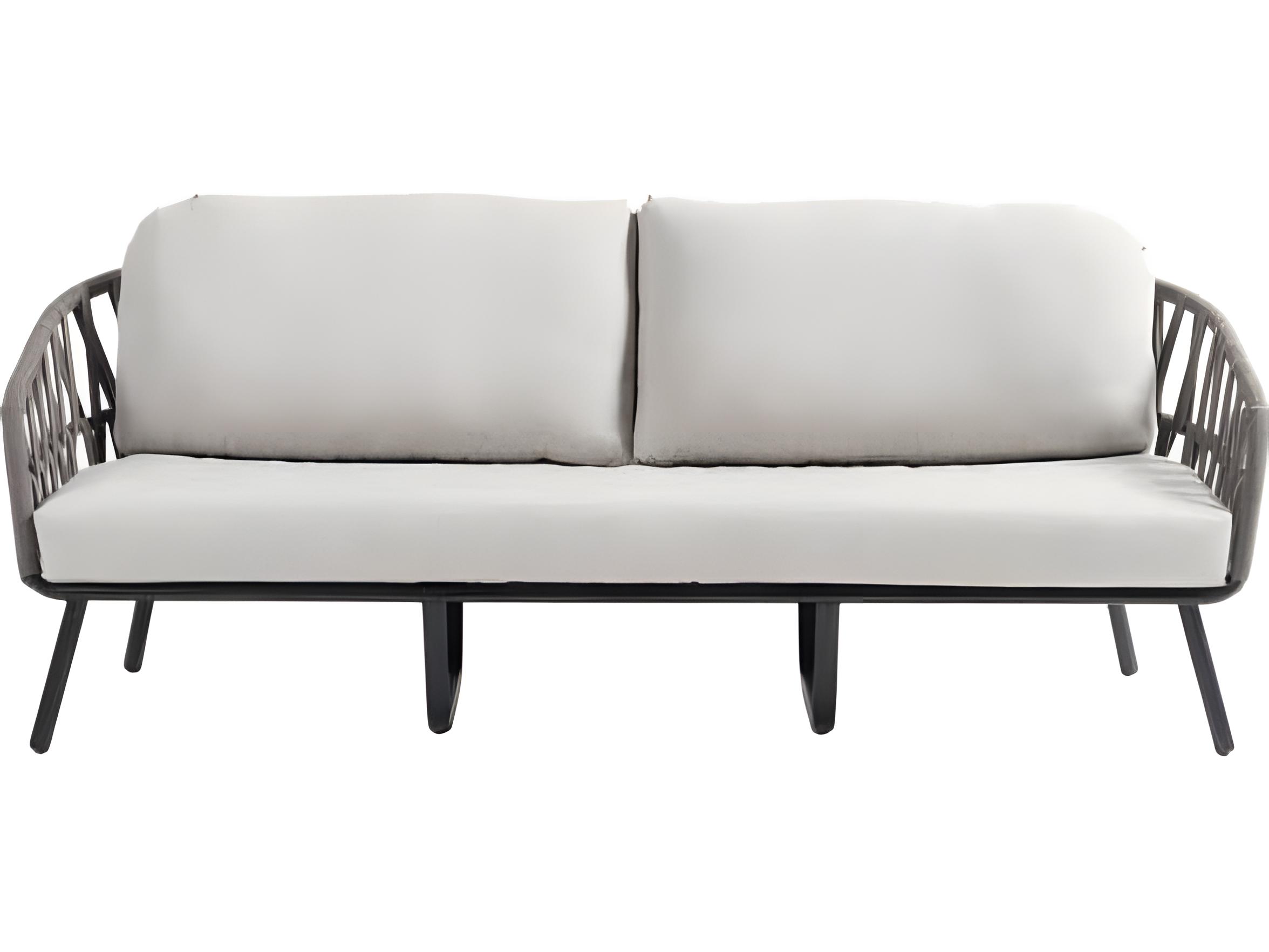 Ratana Hamptons Silver Diva Night Aluminum Cushion Sofa