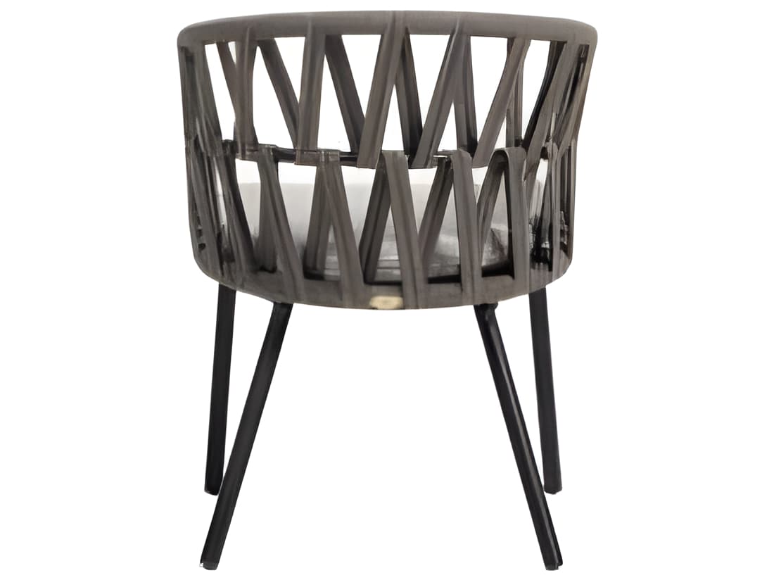 Ratana Hamptons Silver Diva Night Aluminum Cushion Dining Chair