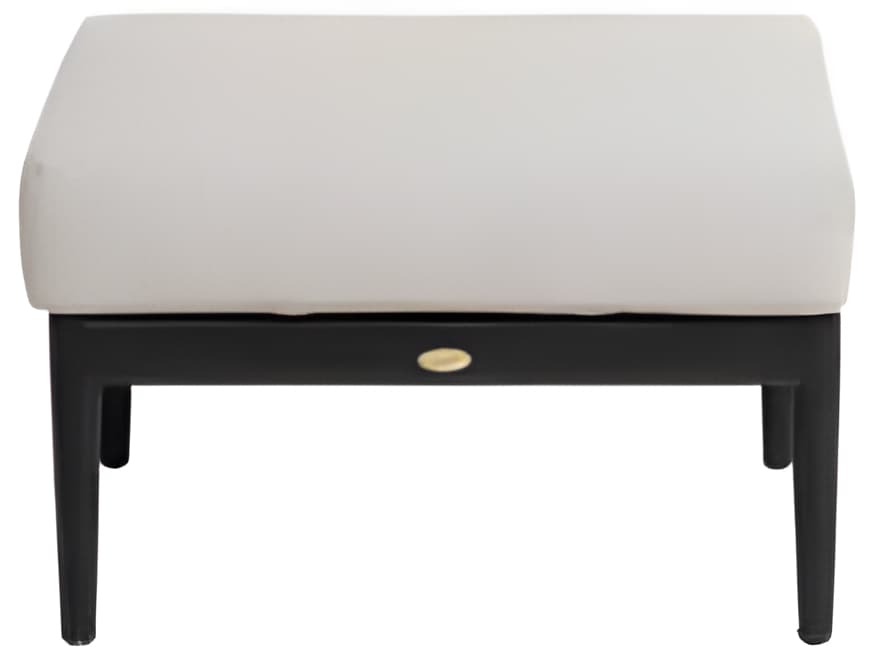 Ratana Hamptons Silver Diva Night Aluminum Cushion Ottoman