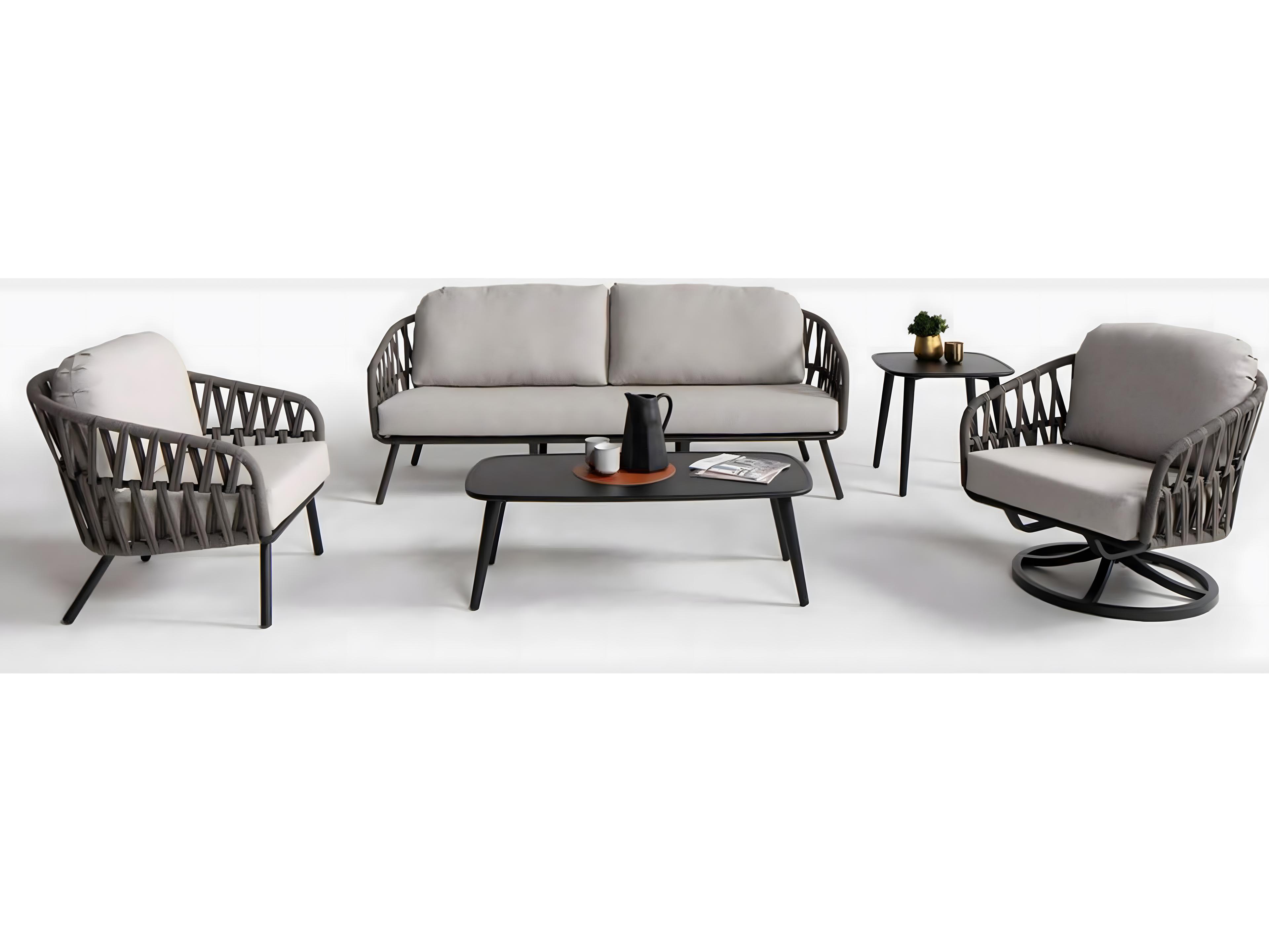 Ratana Hamptons Silver Diva Night Aluminum Cushion Lounge Chair