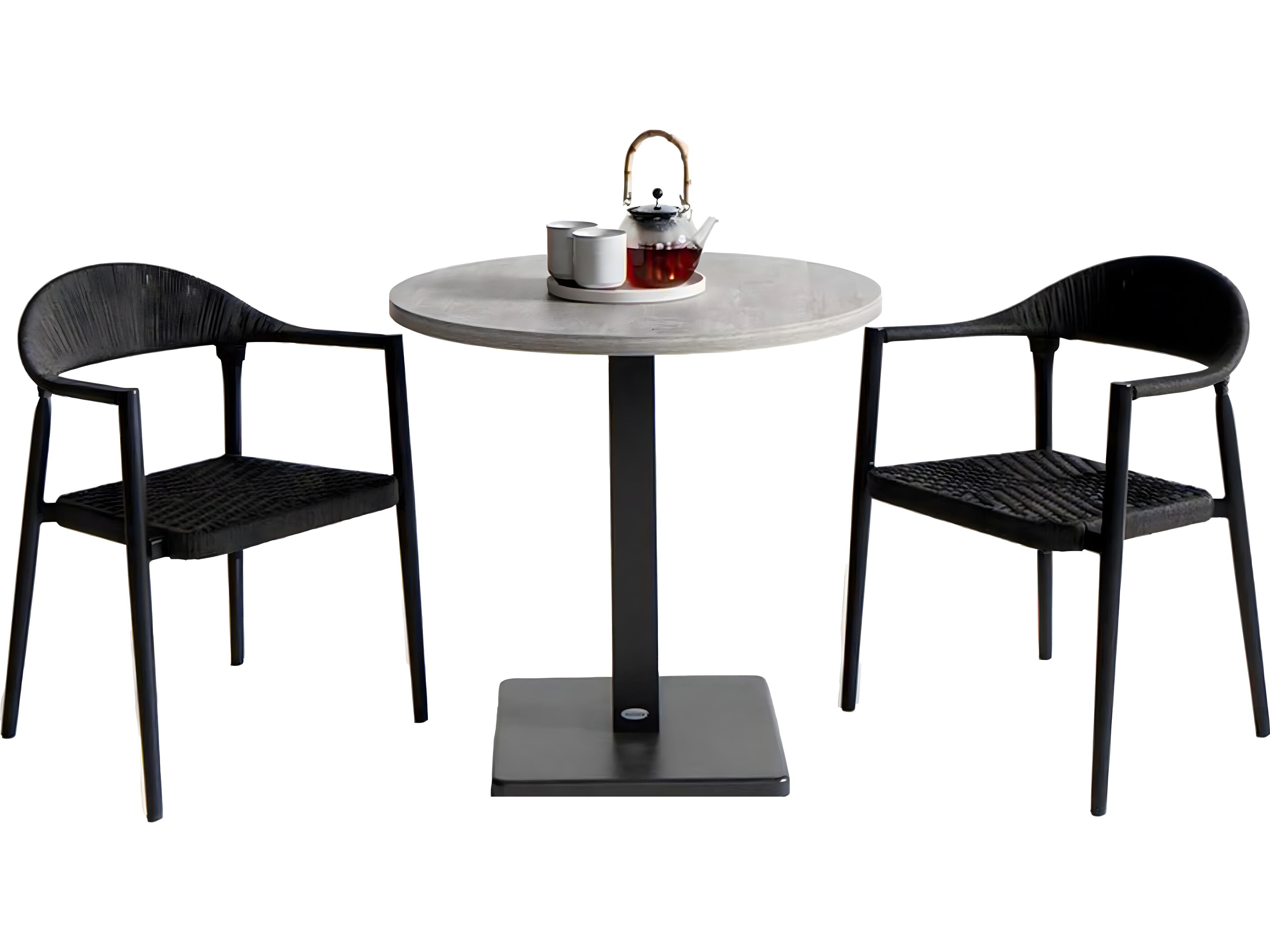 Ratana Ballina Silver Diva Night Aluminum Strap Dining Chair