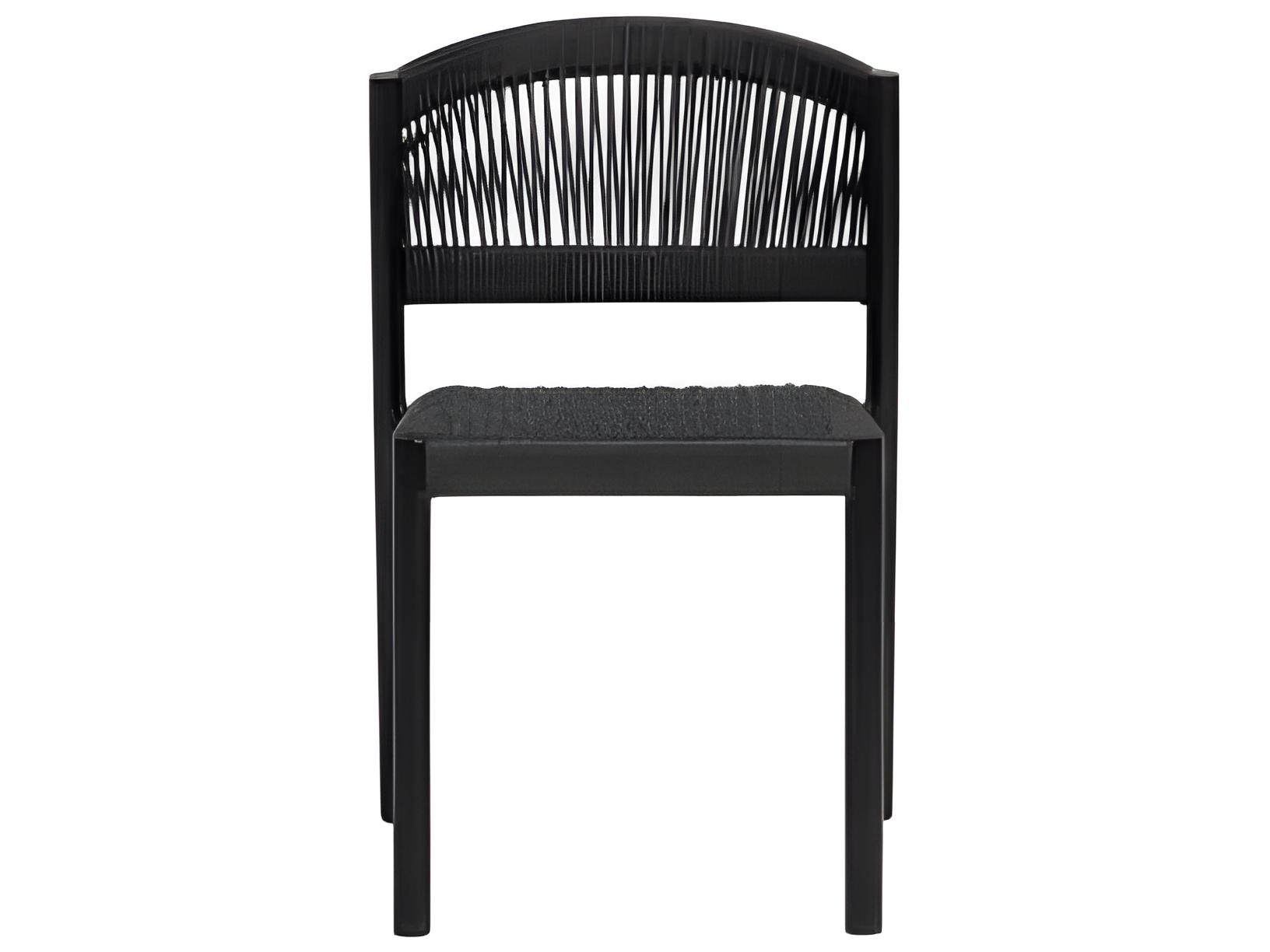 Ratana Naples Silver Diva Night Aluminum Strap Dining Chair