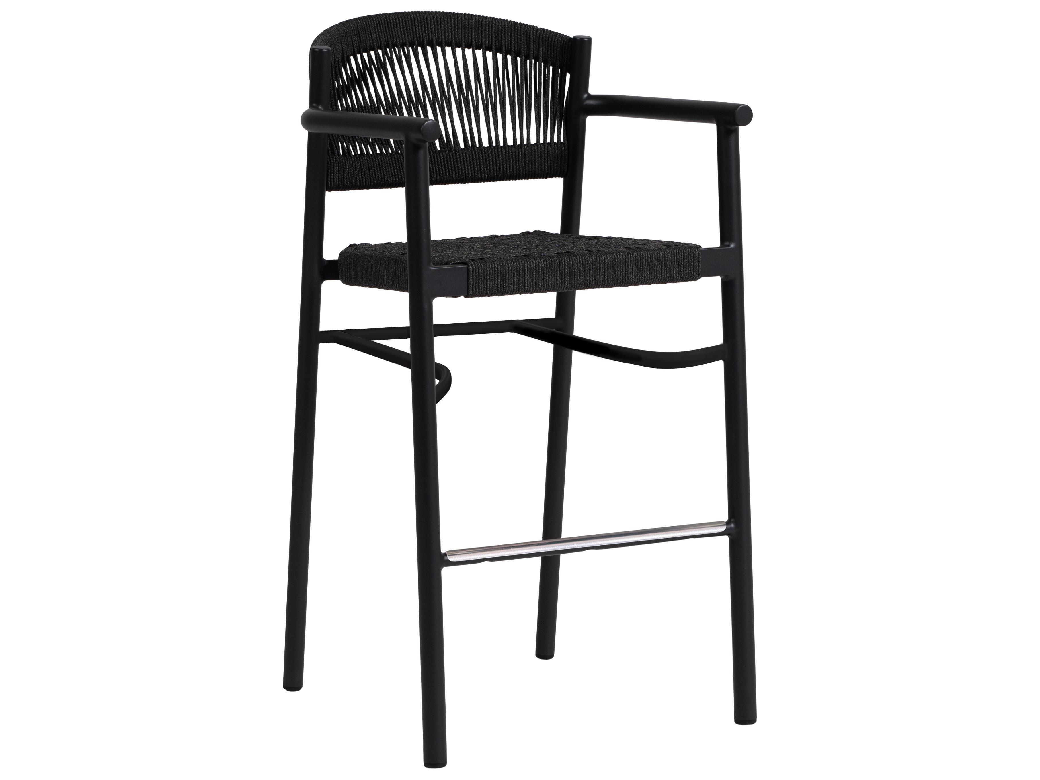 Ratana Naples Aluminum Rope Bar Stool