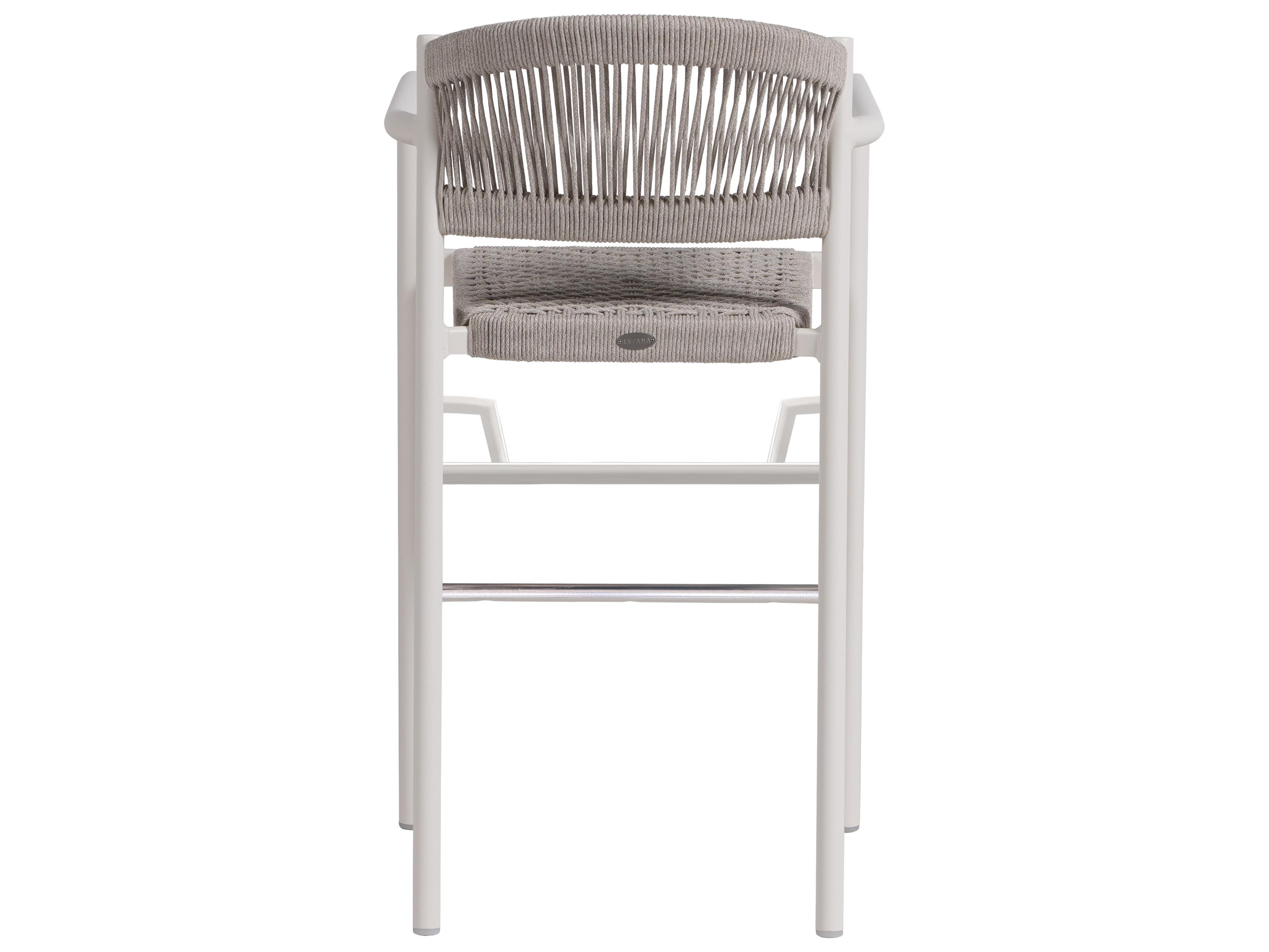 Ratana Naples Aluminum Rope Bar Stool