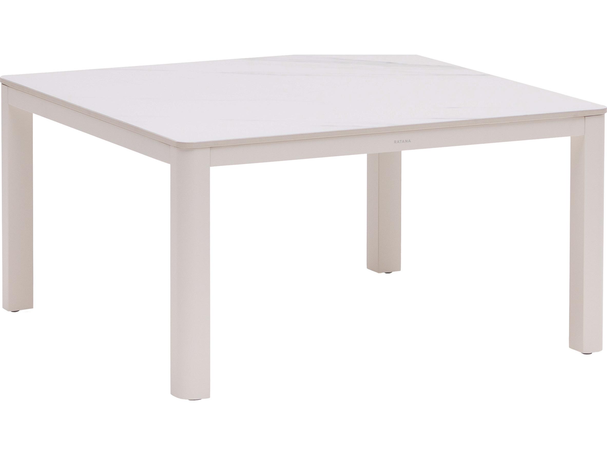 Ratana Hampshire Tables Aluminum Square Coffee Table