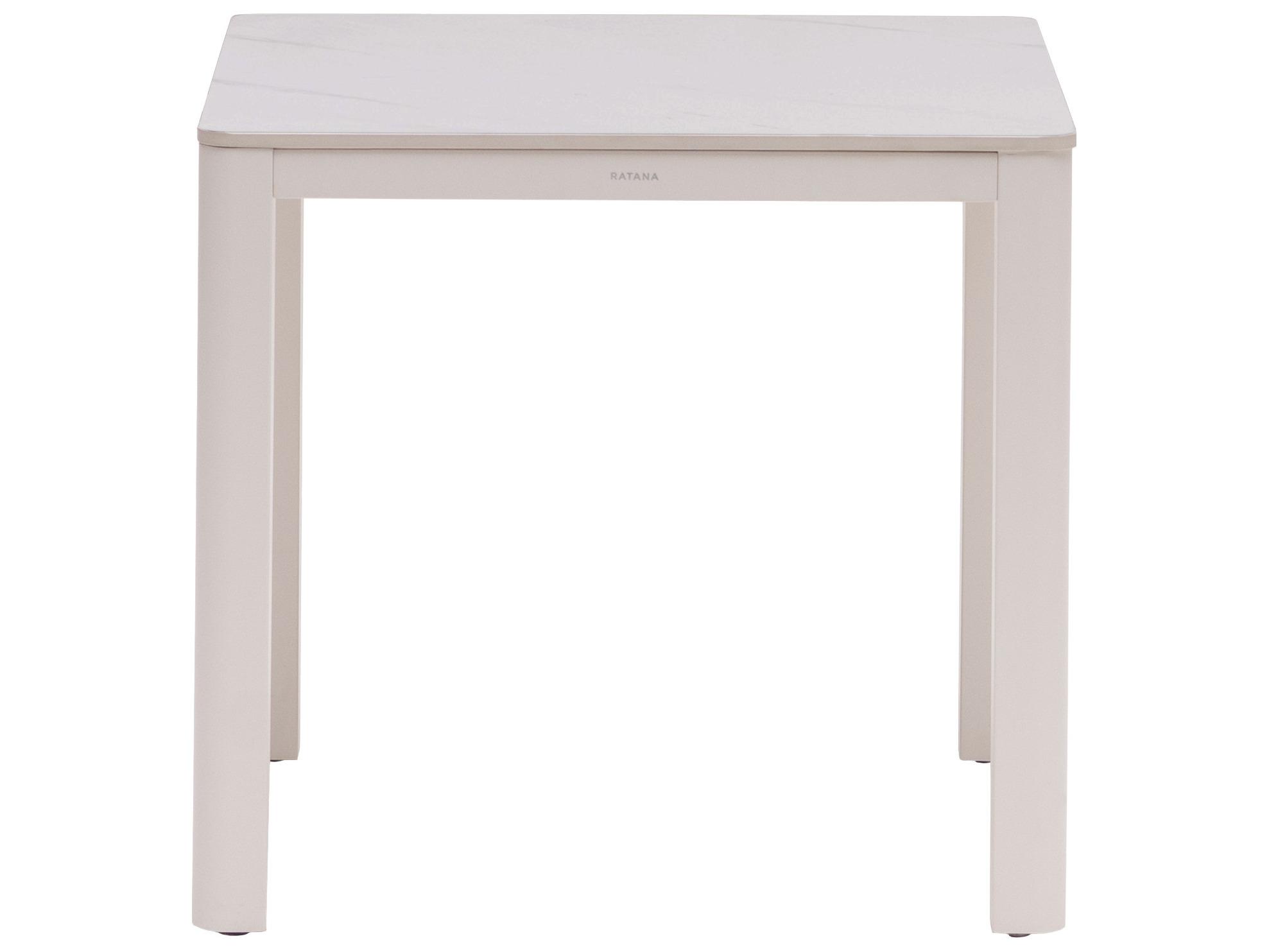 Ratana Hampshire Tables Aluminum Square End Table