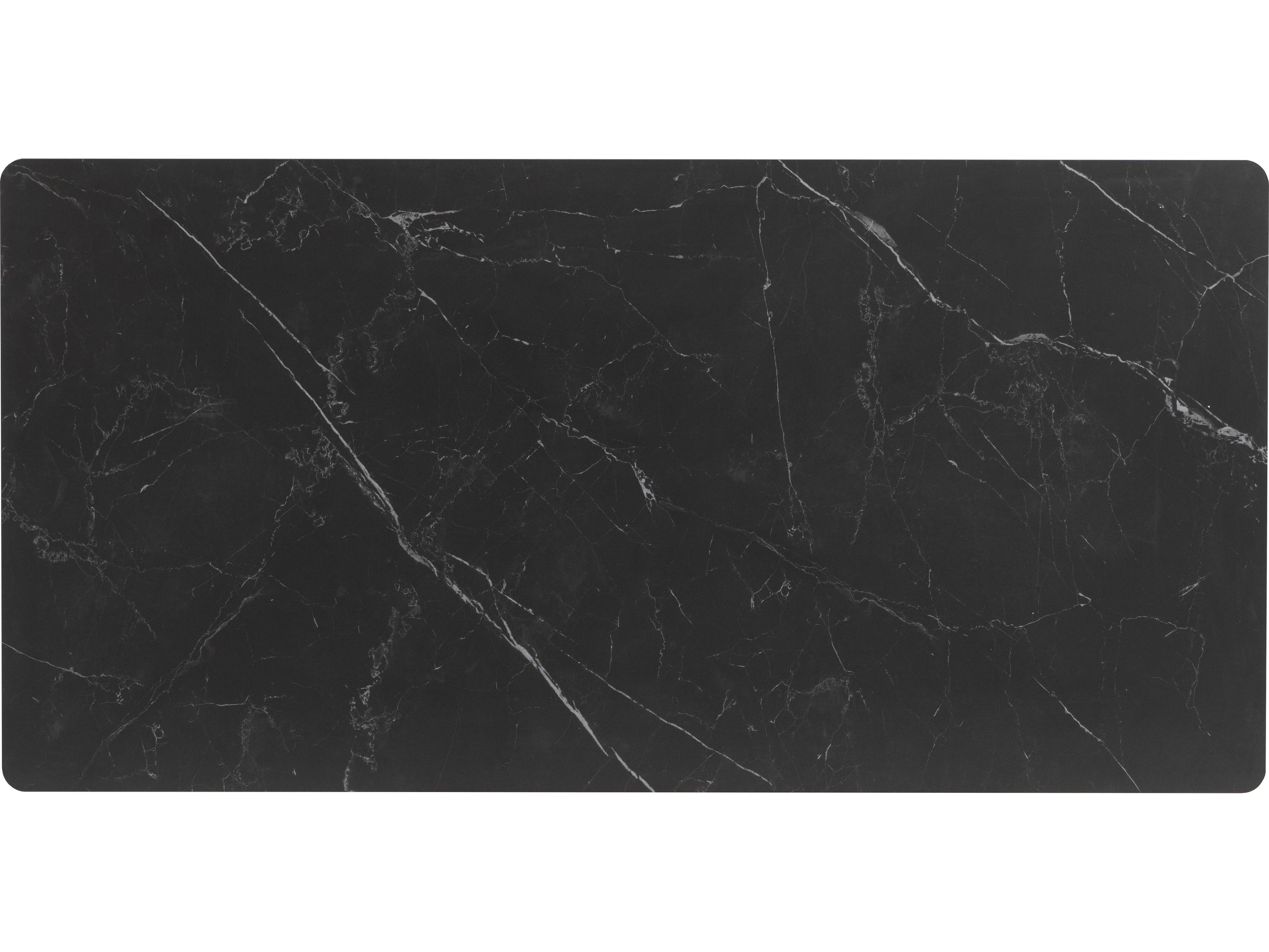 Ratana Hampshire Tables Aluminum Rectangular Umbrella Hole Dining Table