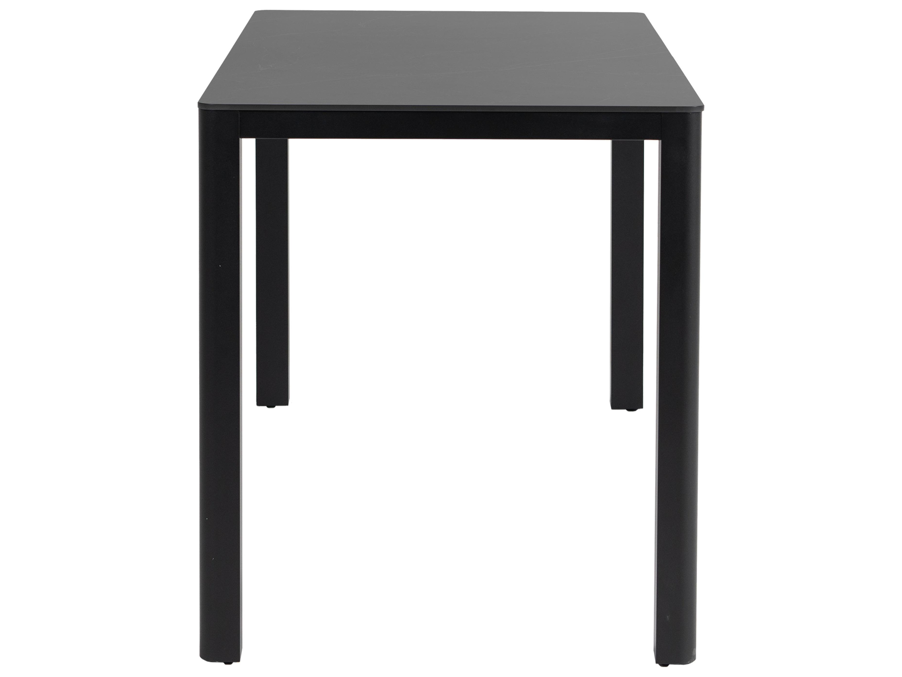 Ratana Hampshire Tables Aluminum Rectangular Umbrella Hole Bar Table