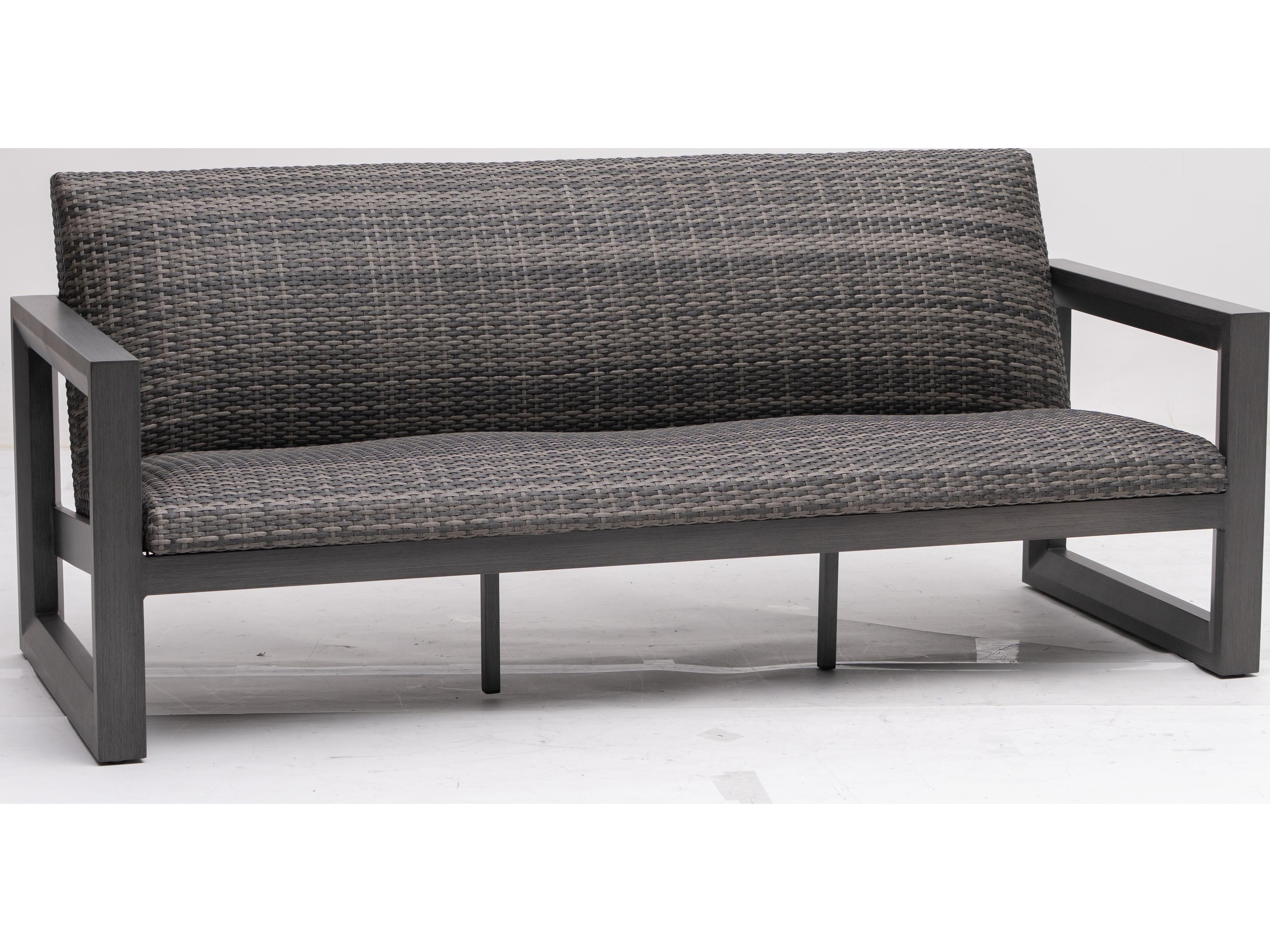 Ratana Bergen Aluminum Wicker Sofa