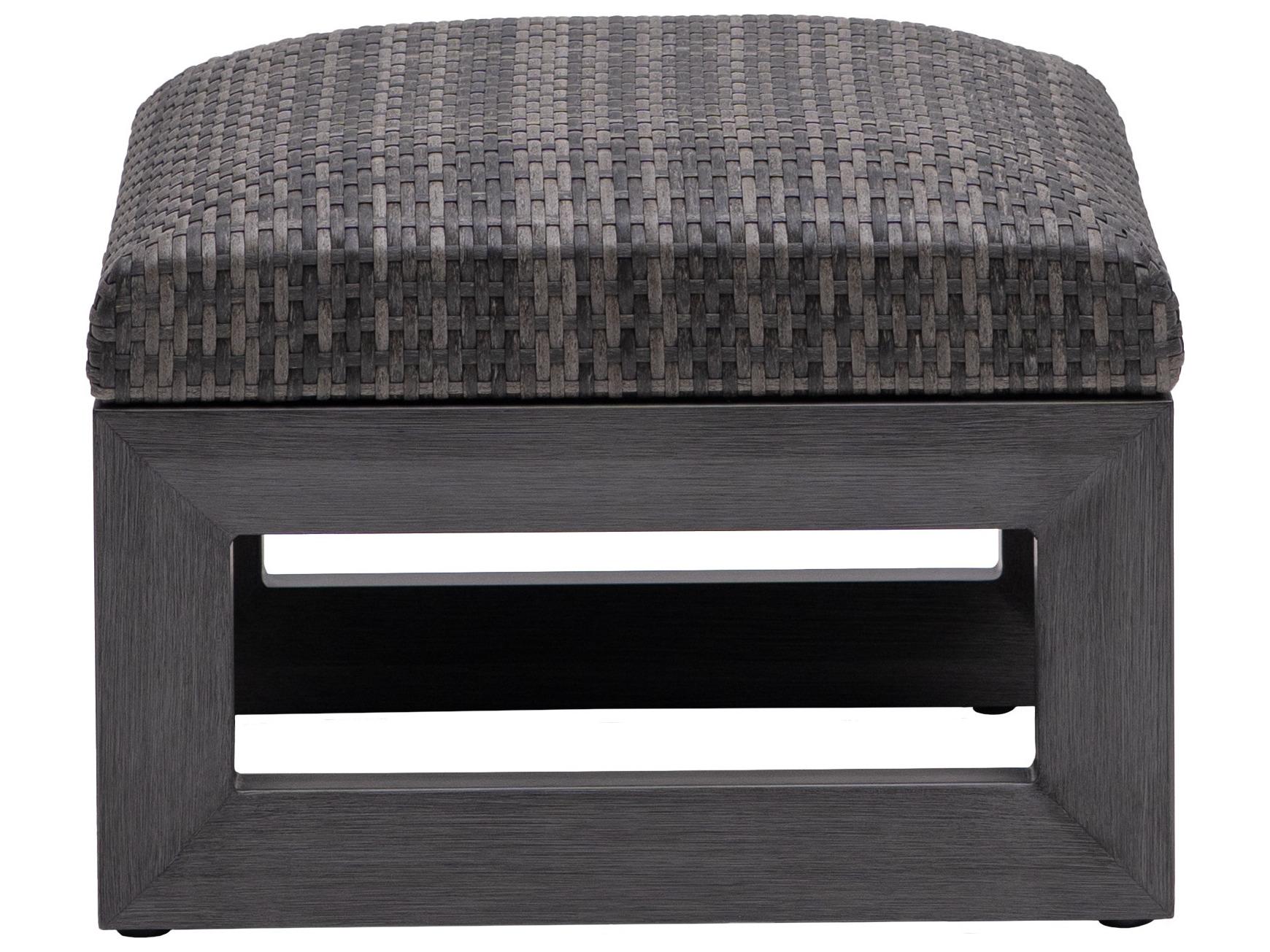 Ratana Bergen Aluminum Wicker Ottoman