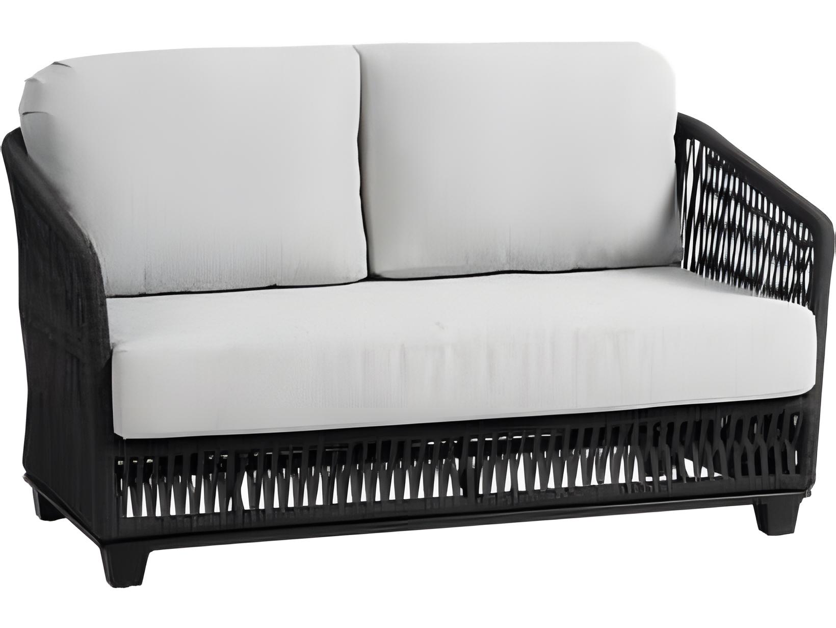 Ratana Gemelli Silver Diva Night Aluminum Cushion Loveseat