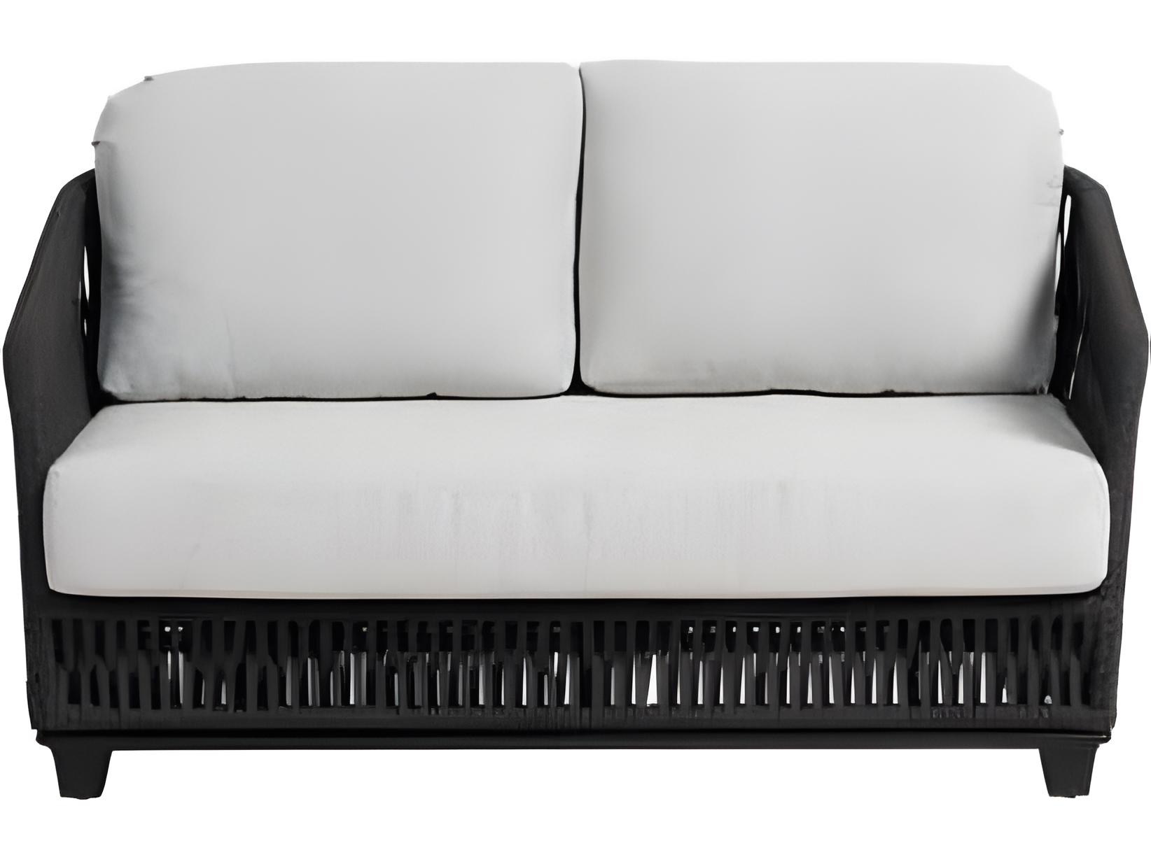 Ratana Gemelli Silver Diva Night Aluminum Cushion Loveseat