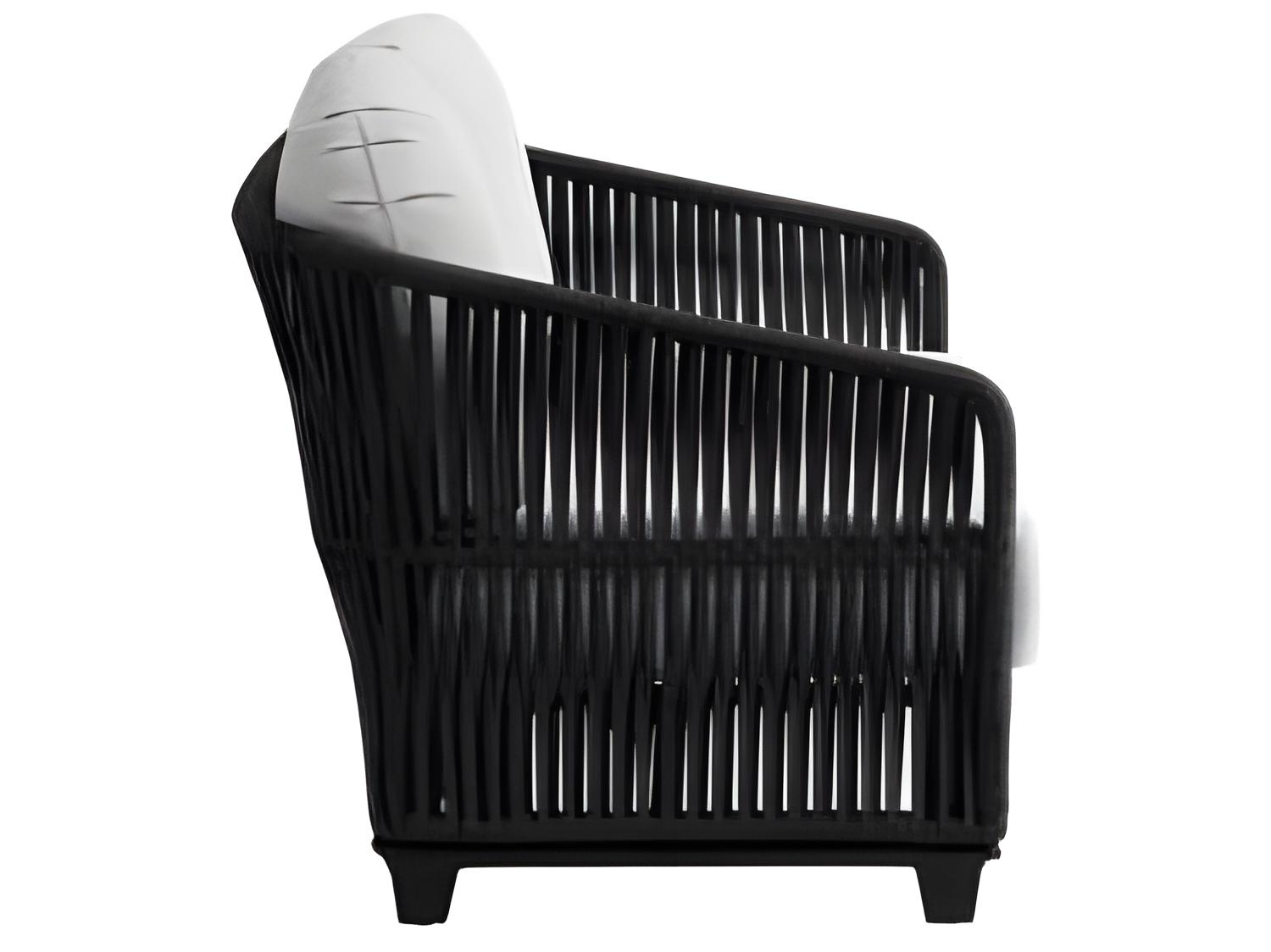 Ratana Gemelli Silver Diva Night Aluminum Cushion Loveseat