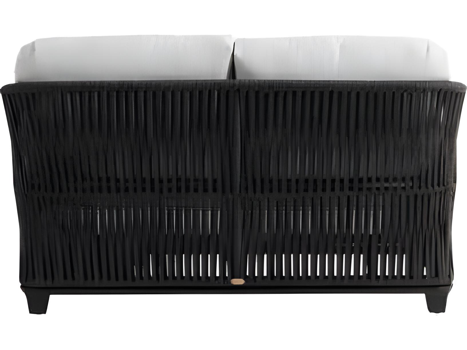 Ratana Gemelli Silver Diva Night Aluminum Cushion Loveseat