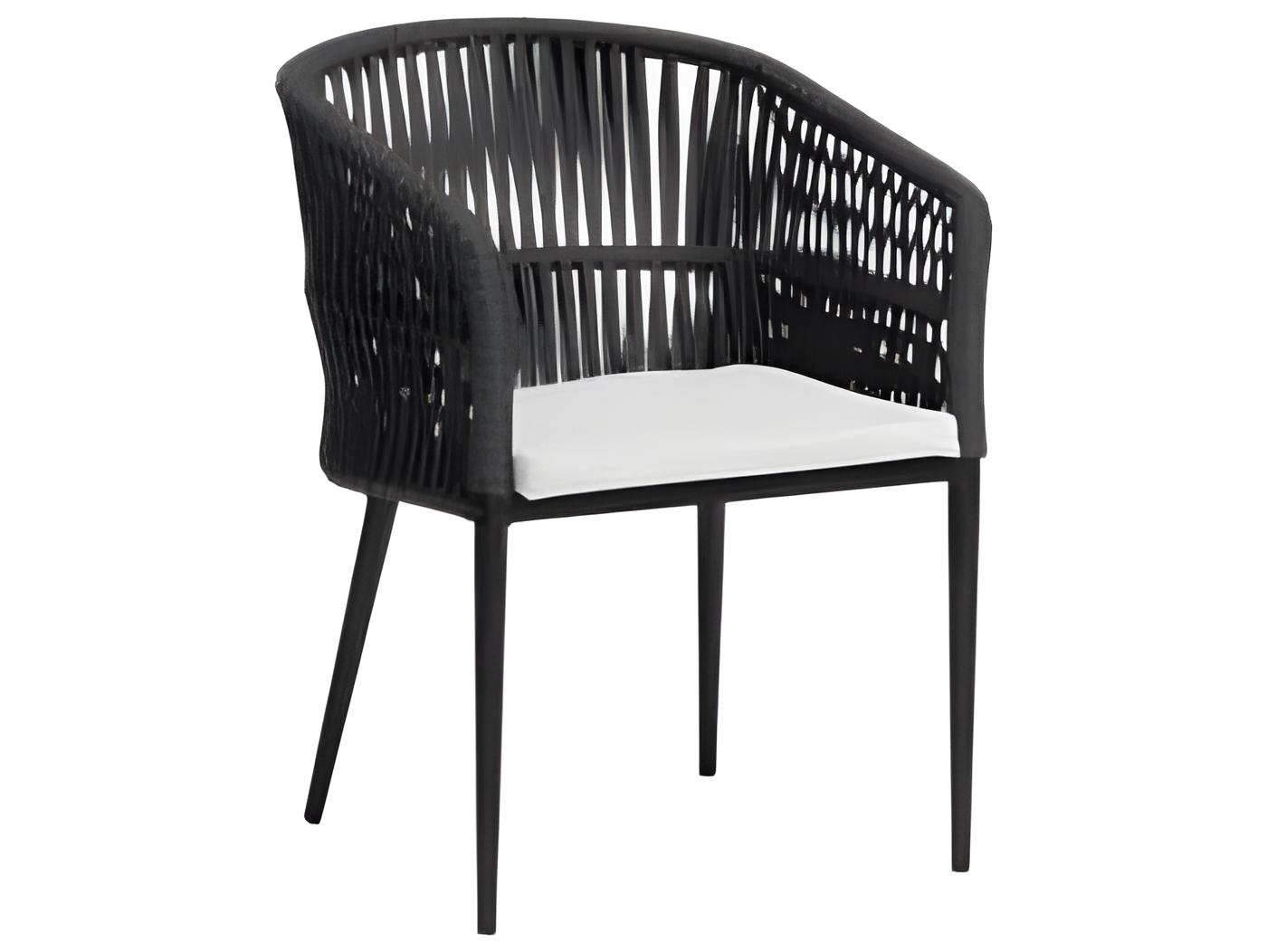 Ratana Gemelli Silver Diva Night Aluminum Cushion Dining Chair