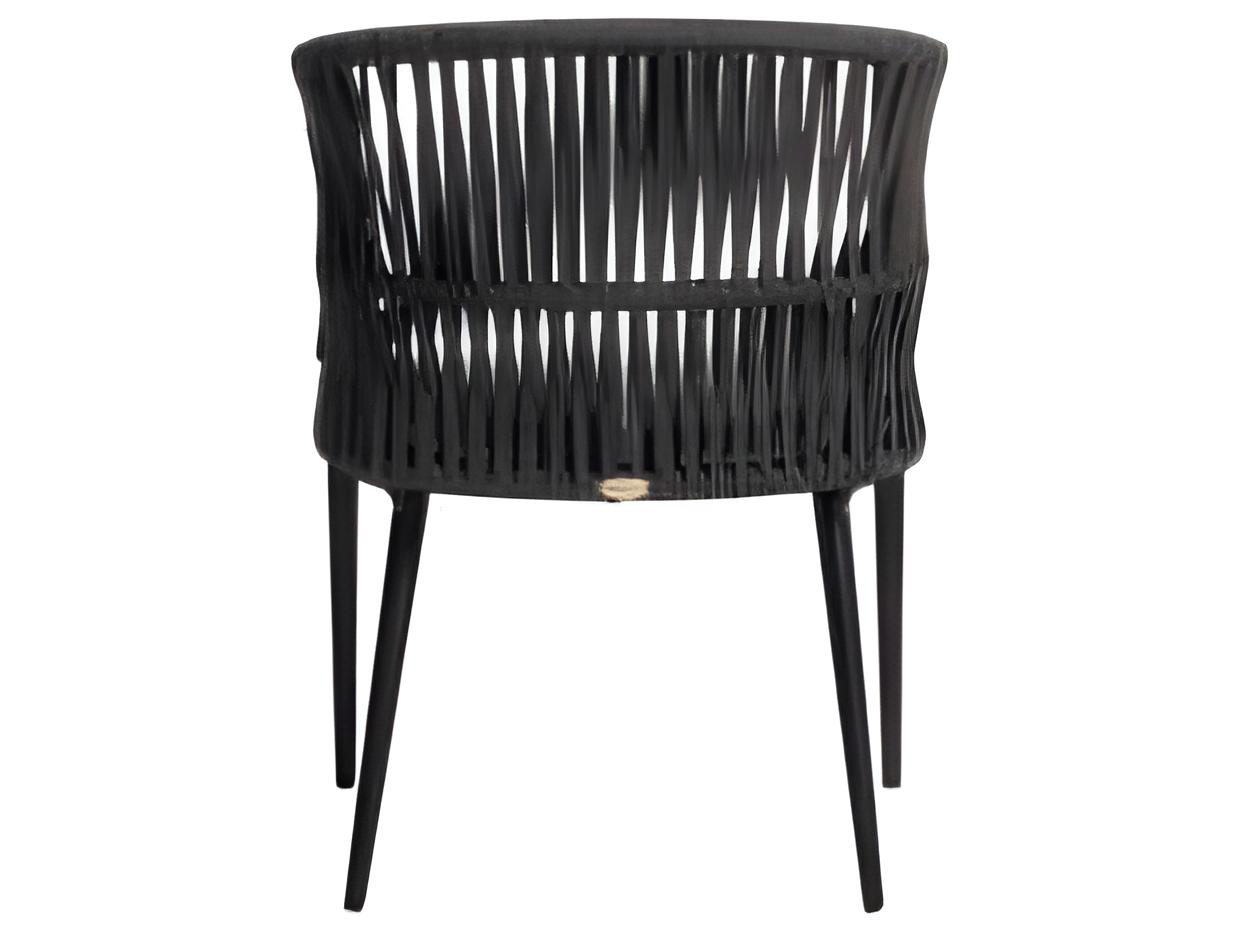 Ratana Gemelli Silver Diva Night Aluminum Cushion Dining Chair