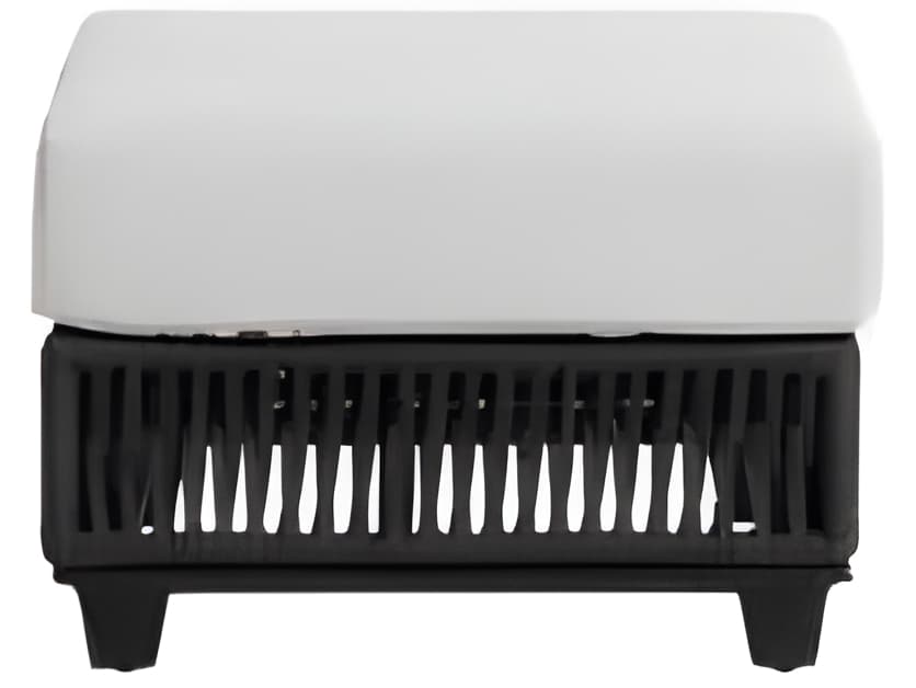 Ratana Gemelli Silver Diva Night Aluminum Cushion Ottoman