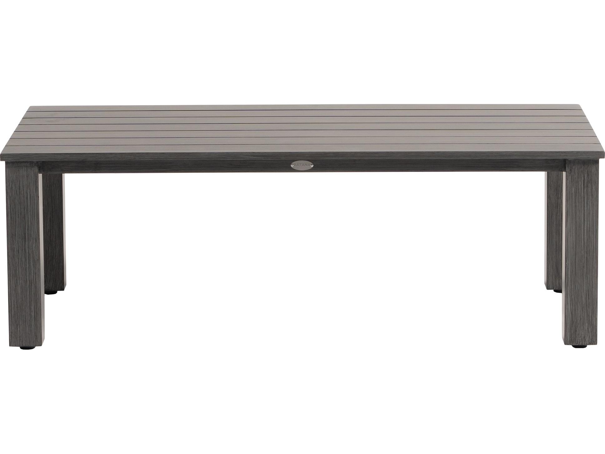 Ratana Mission Hill Aluminum Rectangular Coffee Table