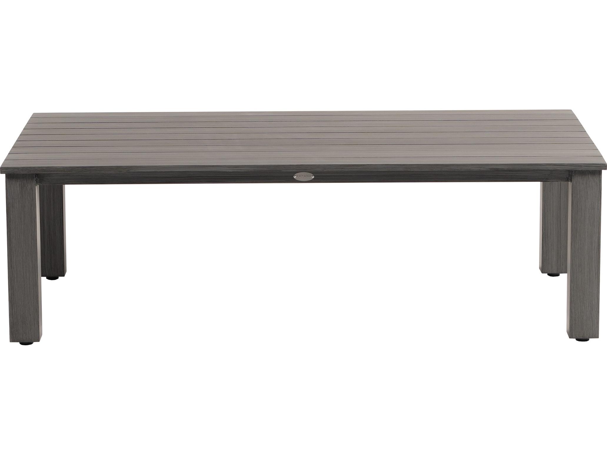 Ratana Mission Hill Aluminum Rectangular Coffee Table