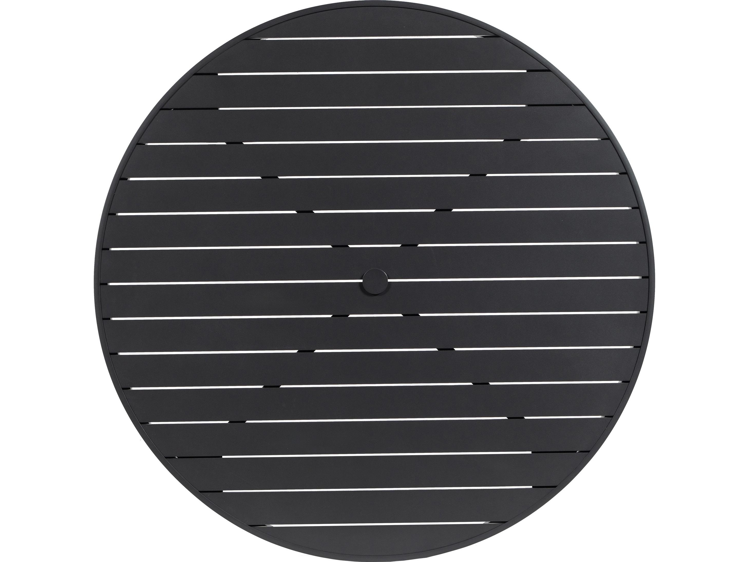 Ratana Vienna Aluminum Round Umbrella Hole Dining Table