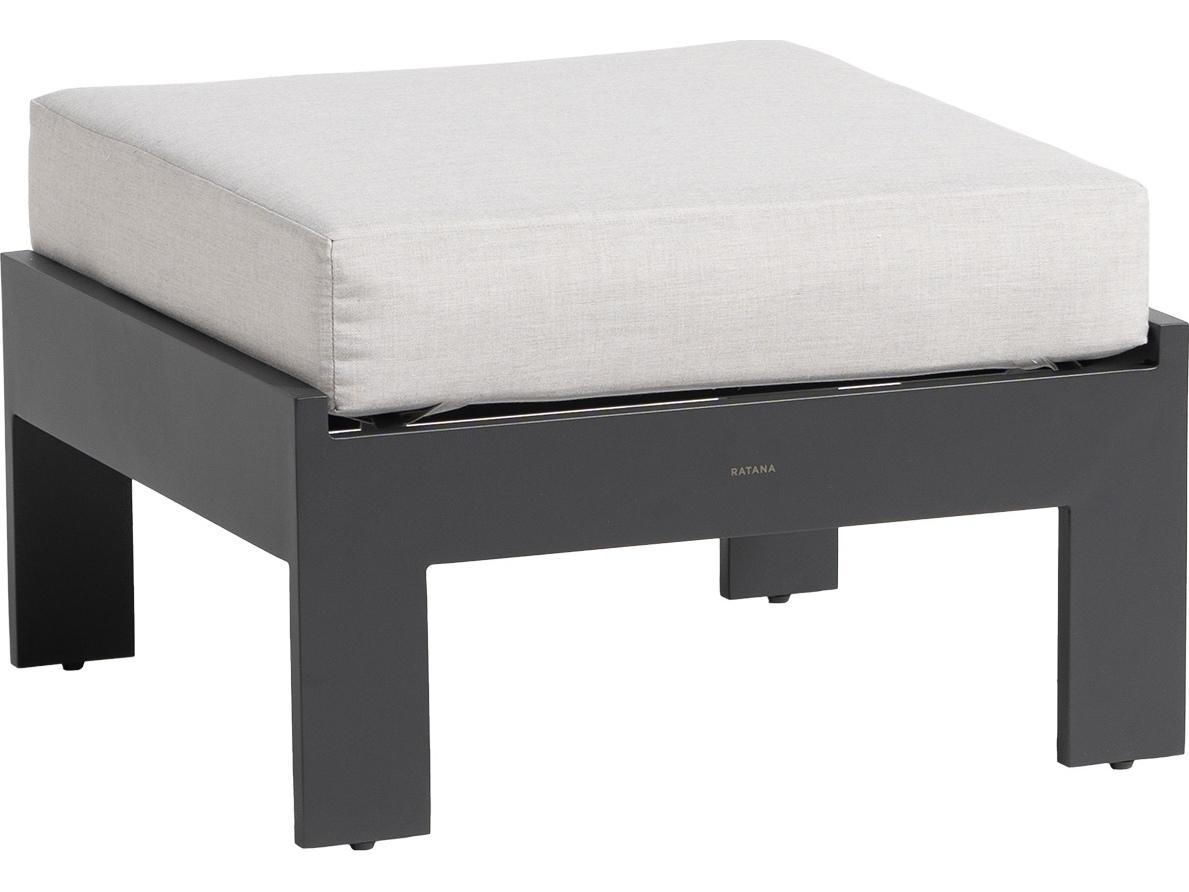Ratana Vienna Aluminum Cushion Ottoman