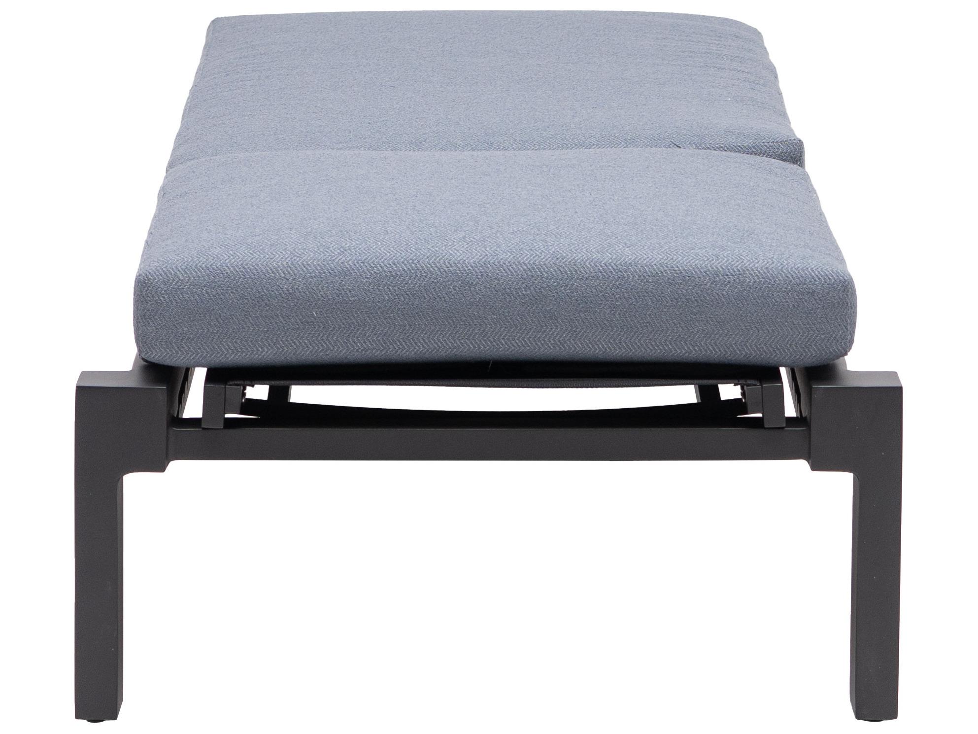Ratana Vienna Div Aluminum Cushion Chaise Lounge