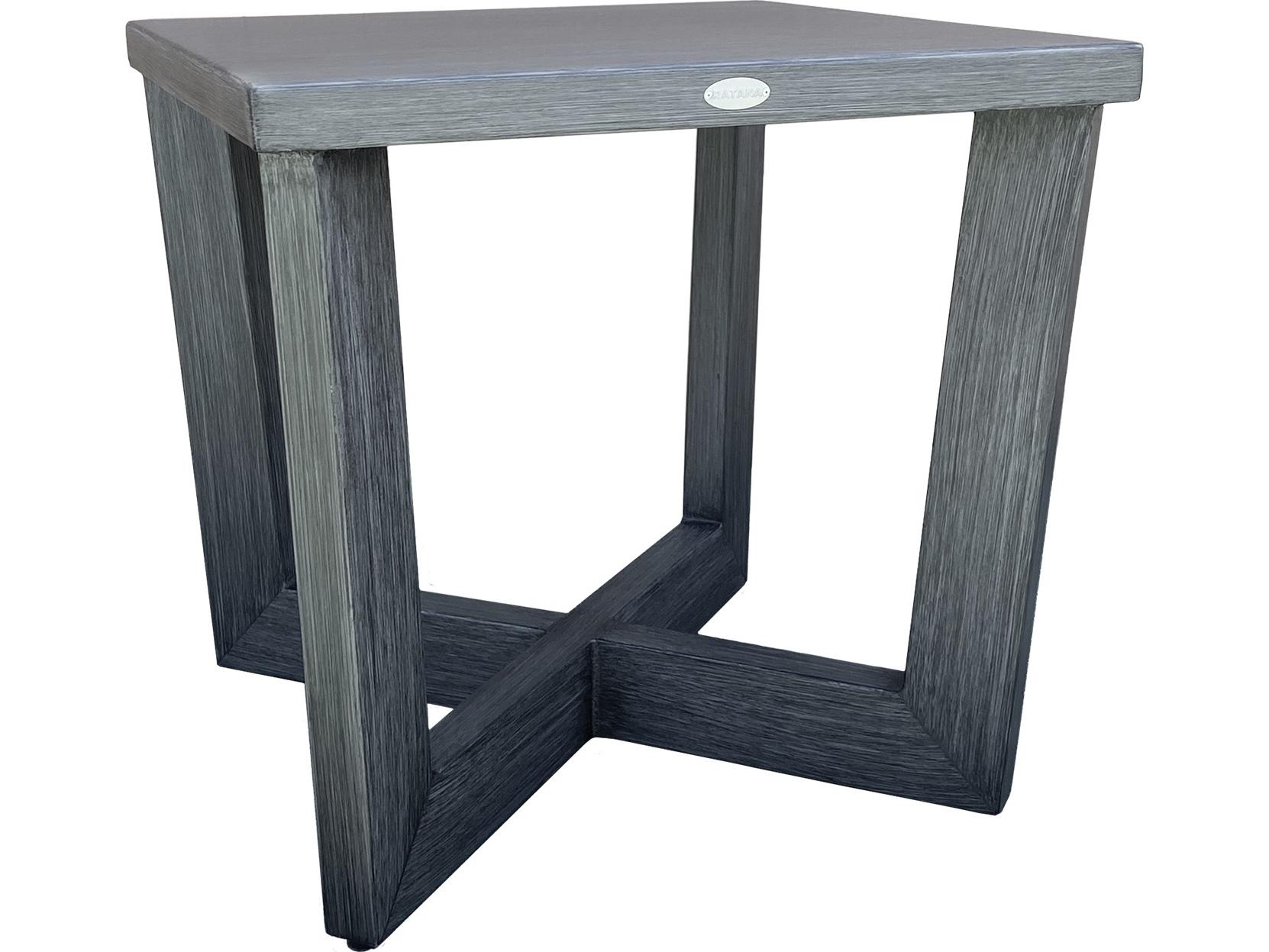 Ratana Oasis Aluminum Square End Table