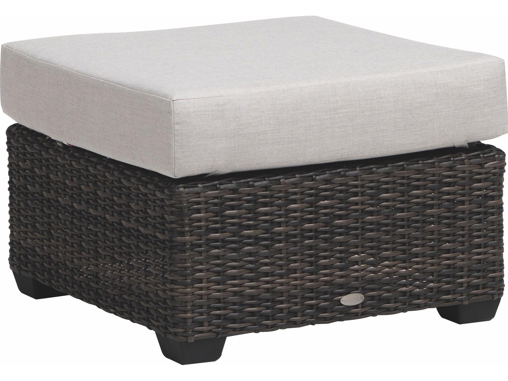 Ratana Coral Gables Aluminum Cushion Ottoman