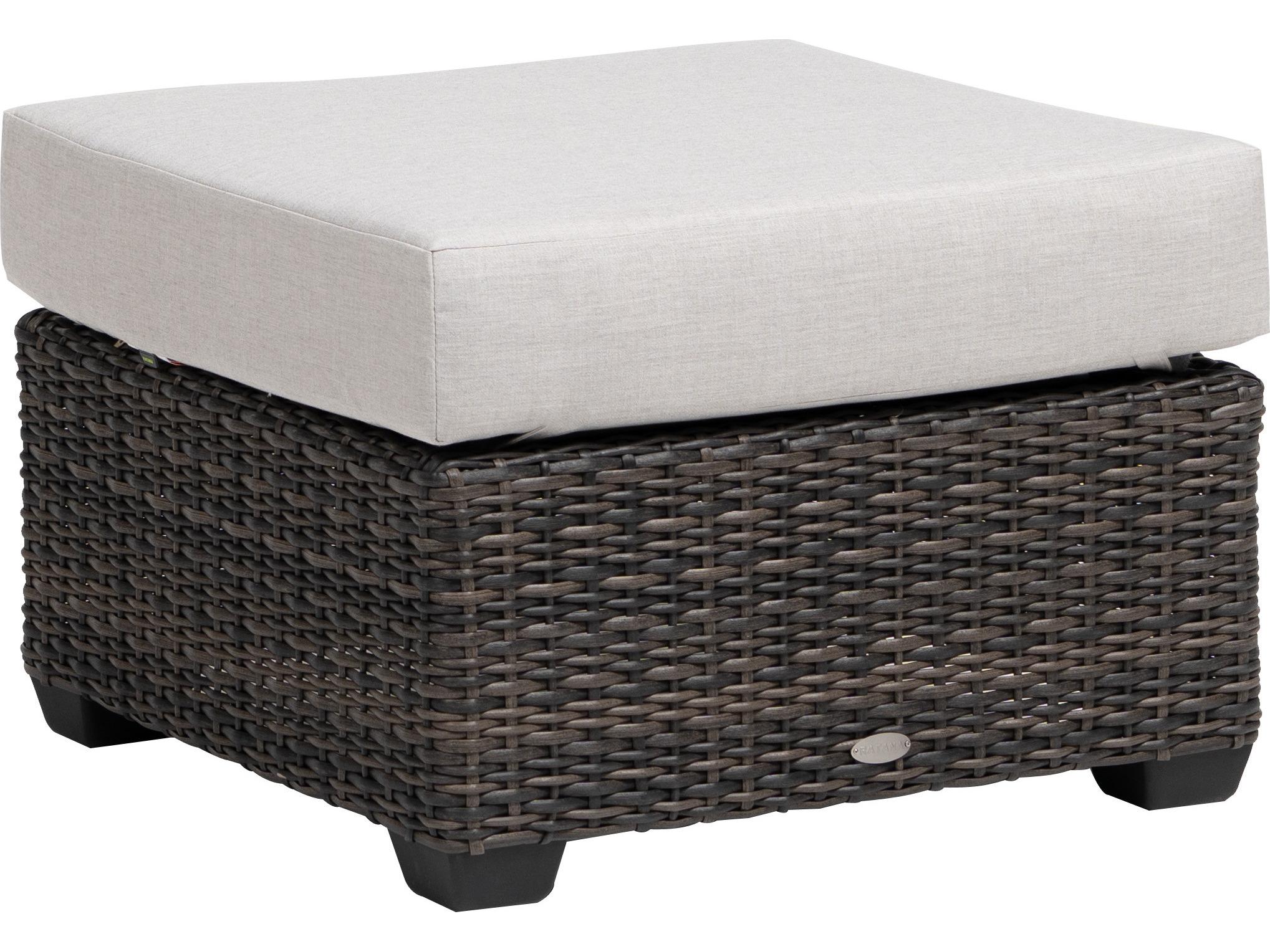 Ratana Coral Gables Aluminum Cushion Ottoman