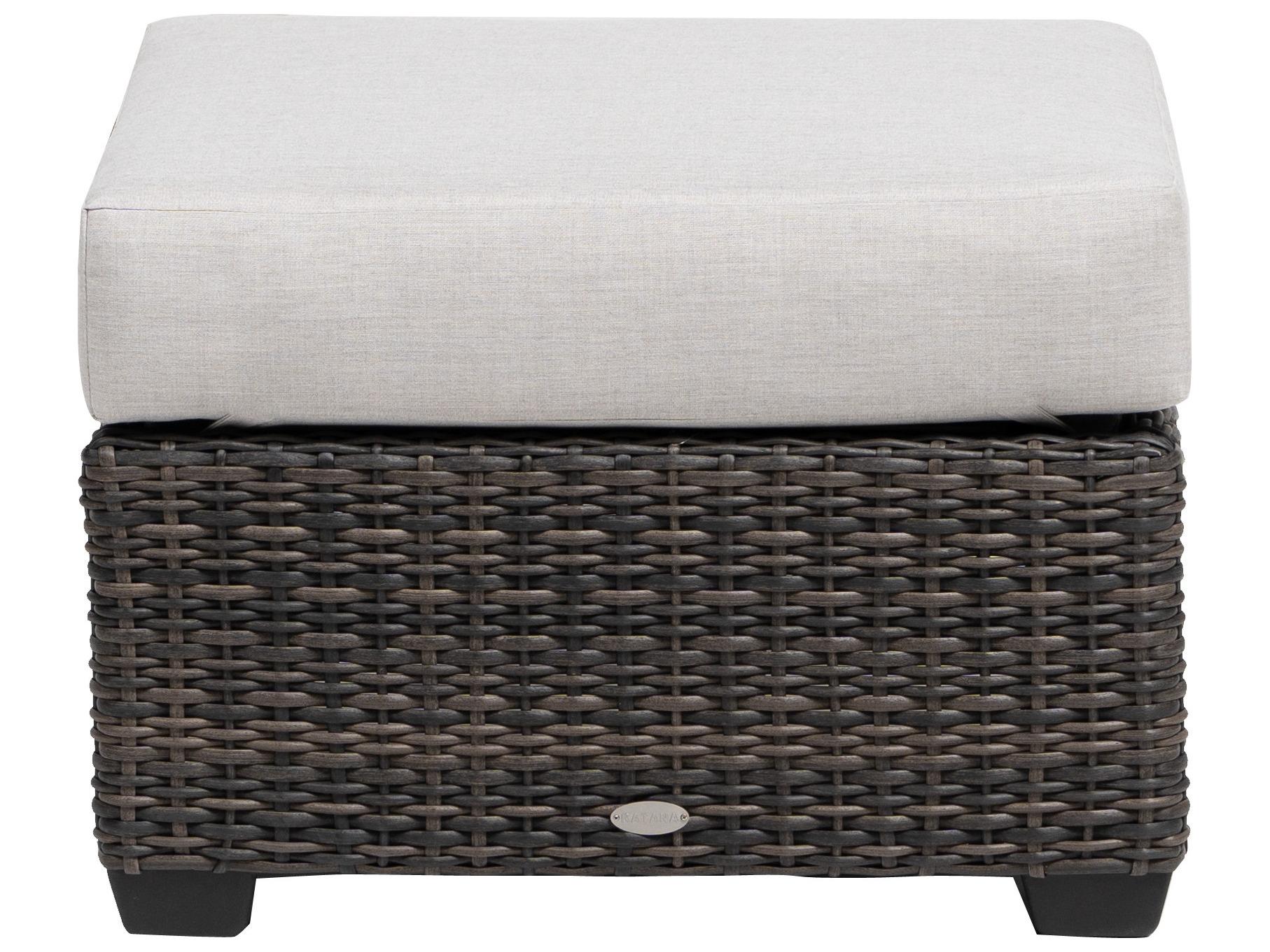 Ratana Coral Gables Aluminum Cushion Ottoman