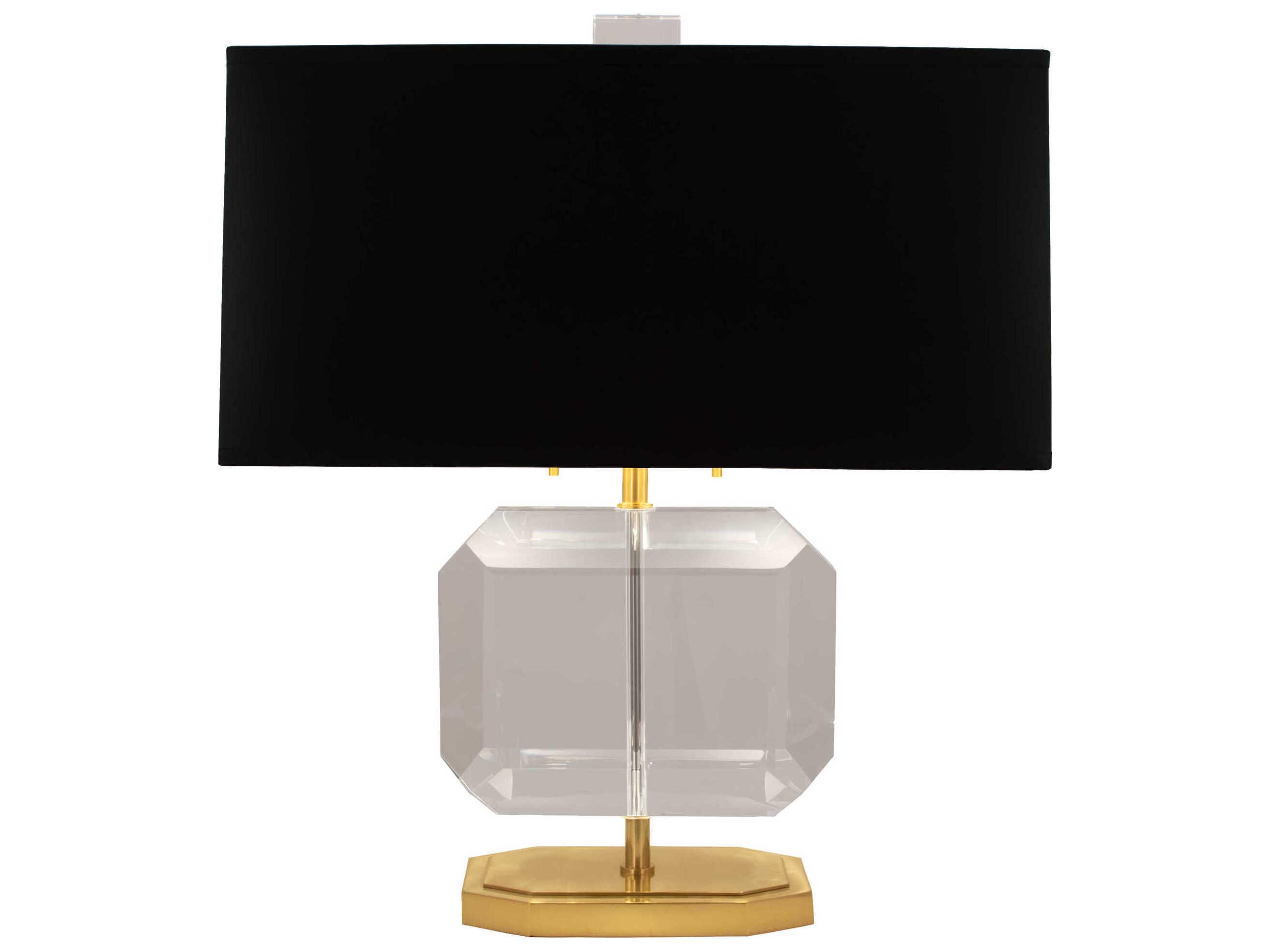 Robert Abbey Jacqueline Modern Brass Clear Crystal Table Lamp