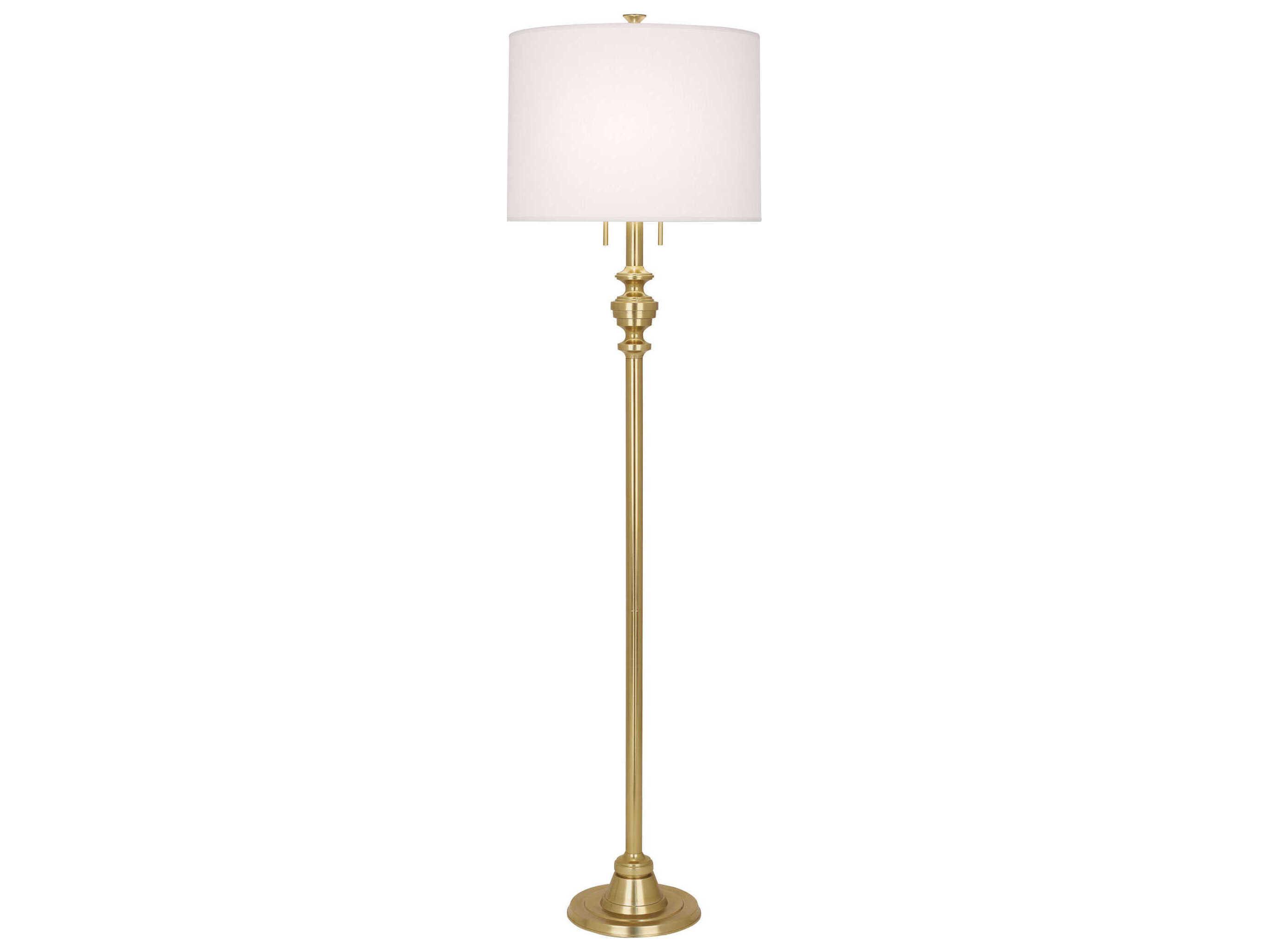 Robert Abbey Arthur Modern Brass Floor Lamp