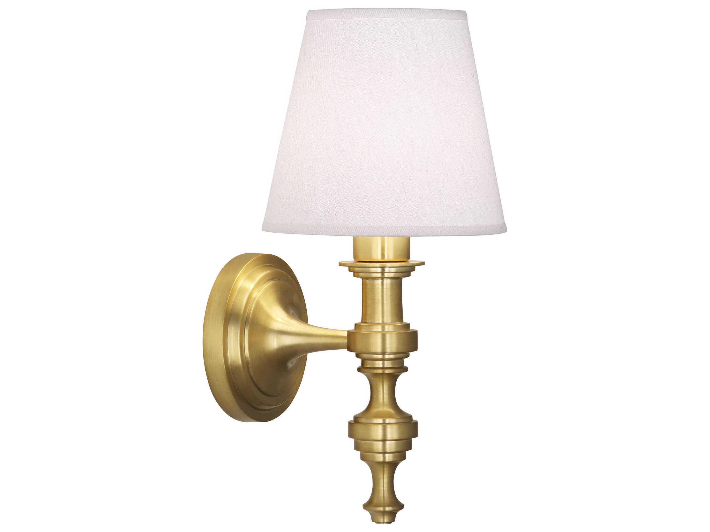 Robert Abbey Arthur 1-Light Modern Brass Wall Sconce