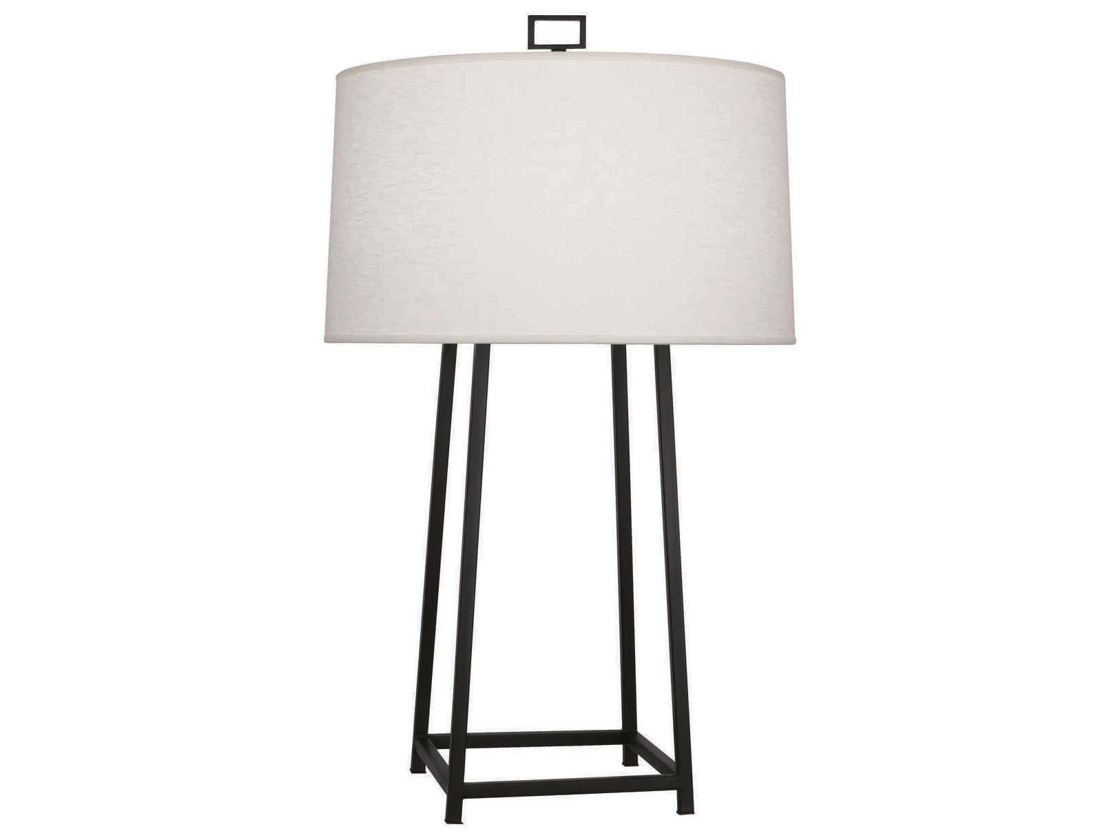 Robert Abbey Cooper Wrought Iron Black Table Lamp