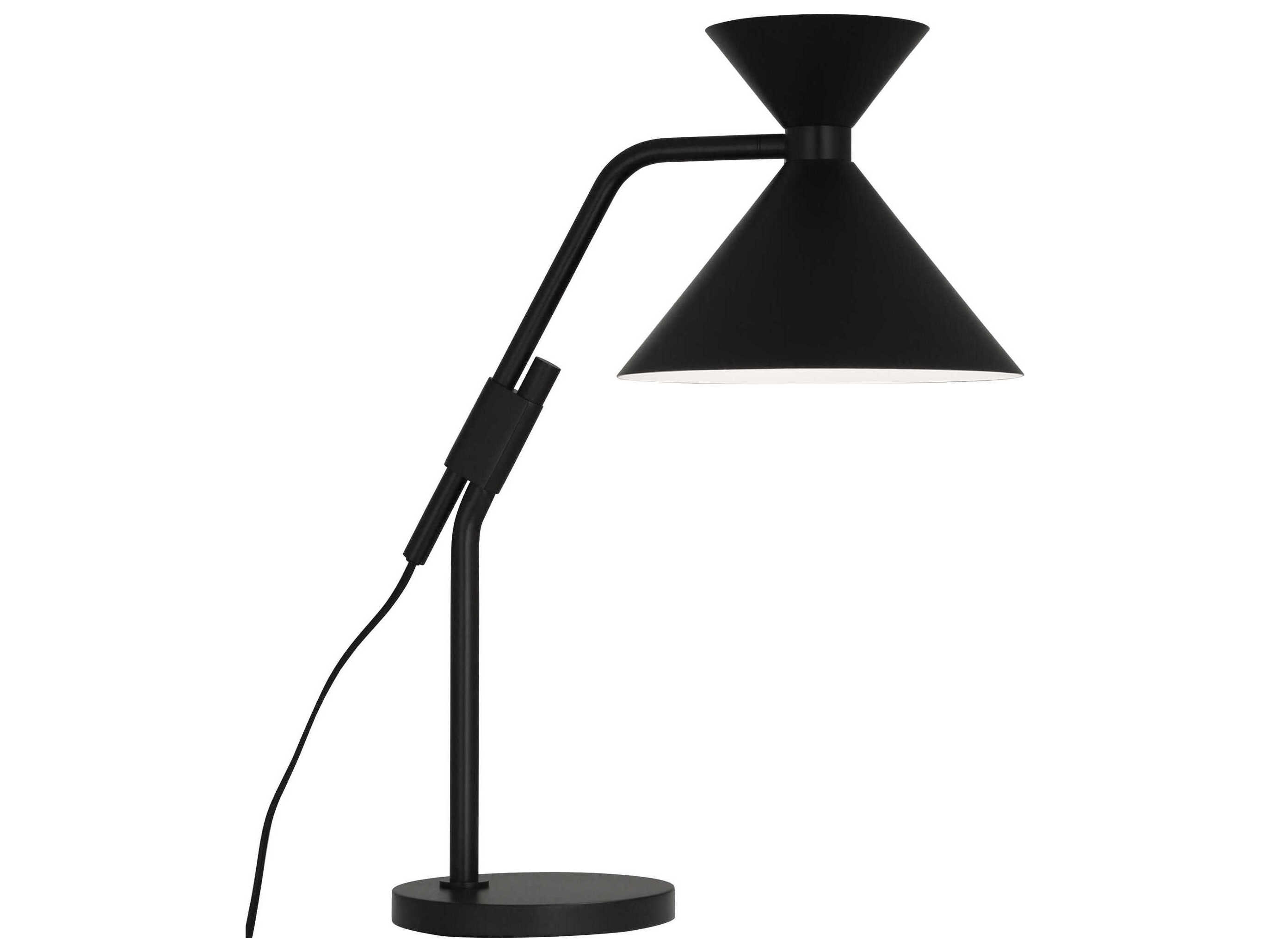 Robert Abbey Cinch Matte Black Desk Lamp