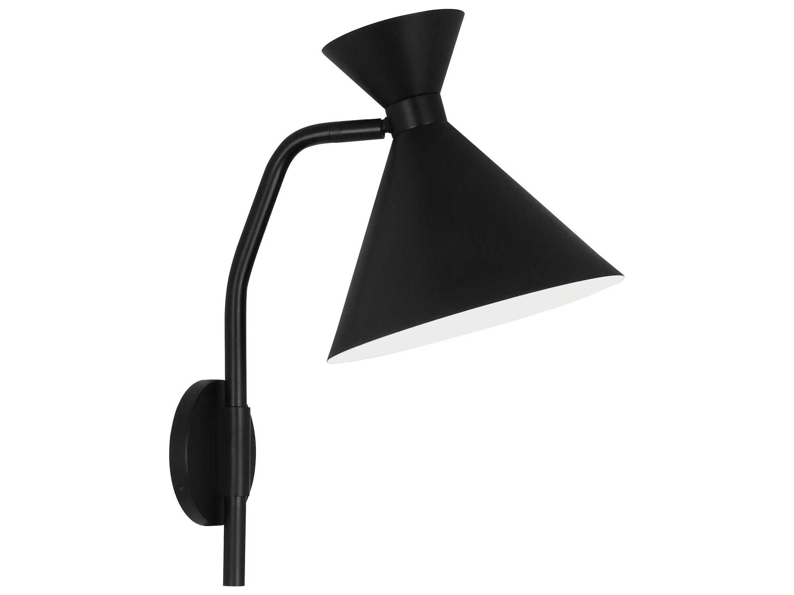 Robert Abbey Cinch 1-Light Matte Black Wall Sconce
