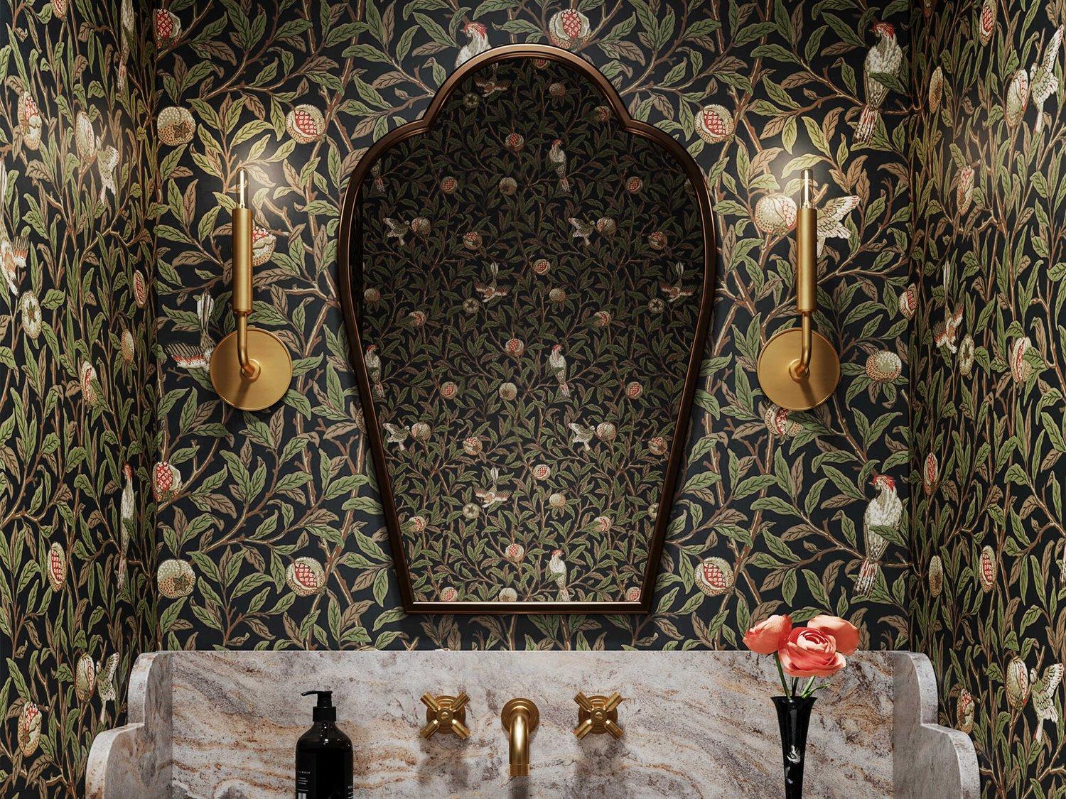 Robert Abbey Mavisten Edition Carbonia 1-Light Lacquered Burnished Brass Wall Sconce