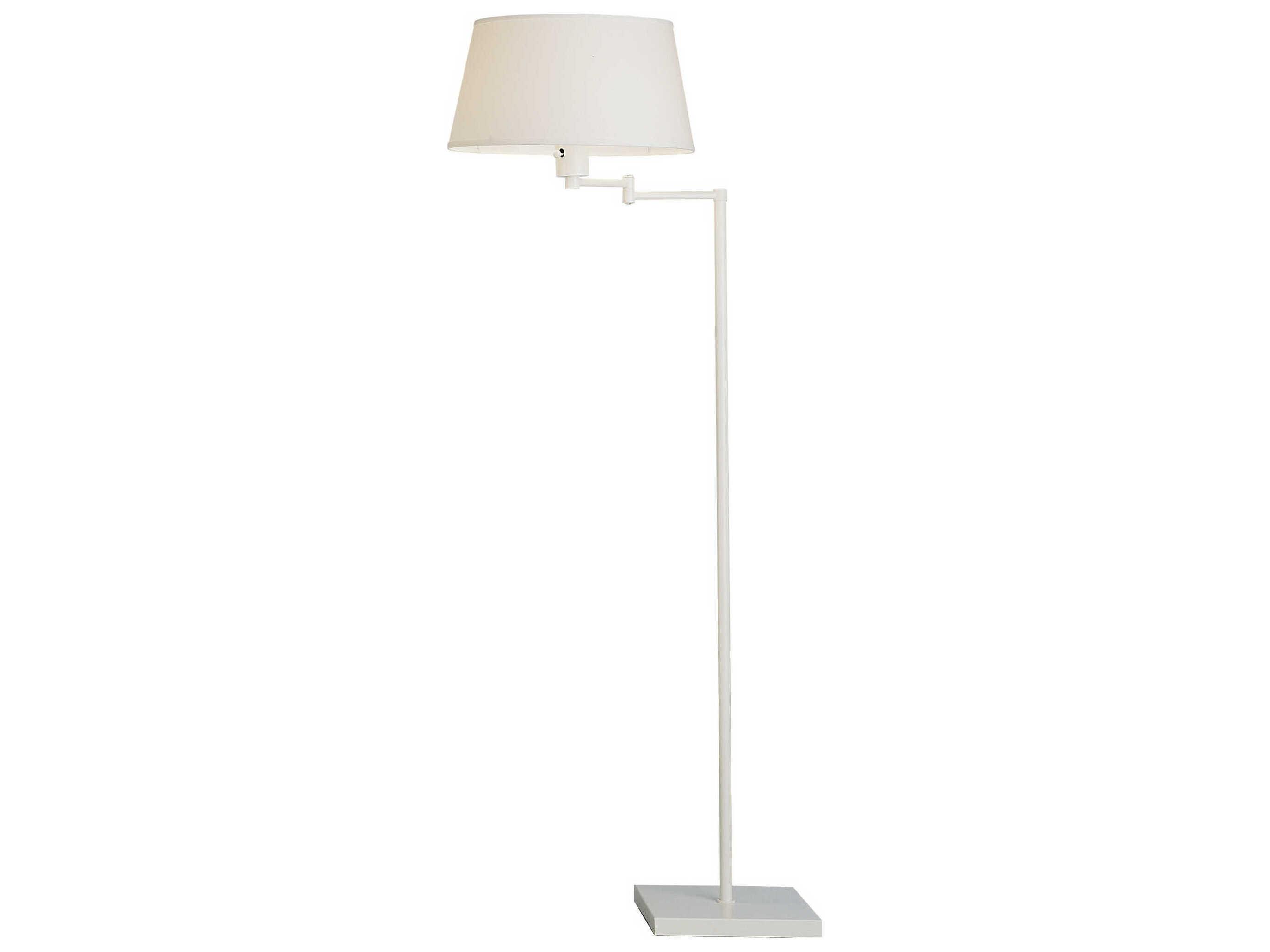 Robert Abbey Real Simple Stardust White Powder Coat Over Steel Floor Lamp