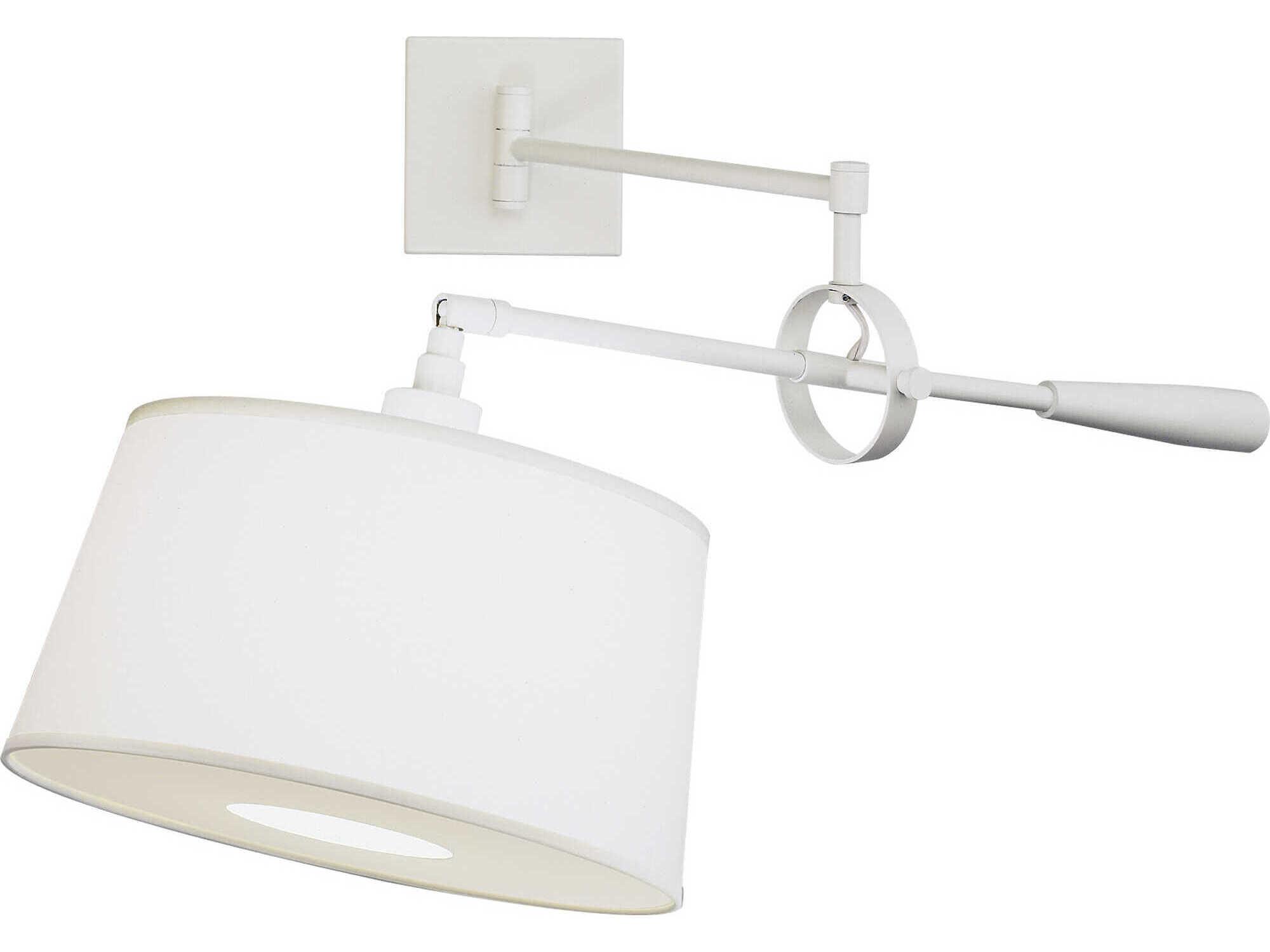 Robert Abbey Real Simple 1-Light Stardust White Powder Coat Over Steel Swing Wall Sconce