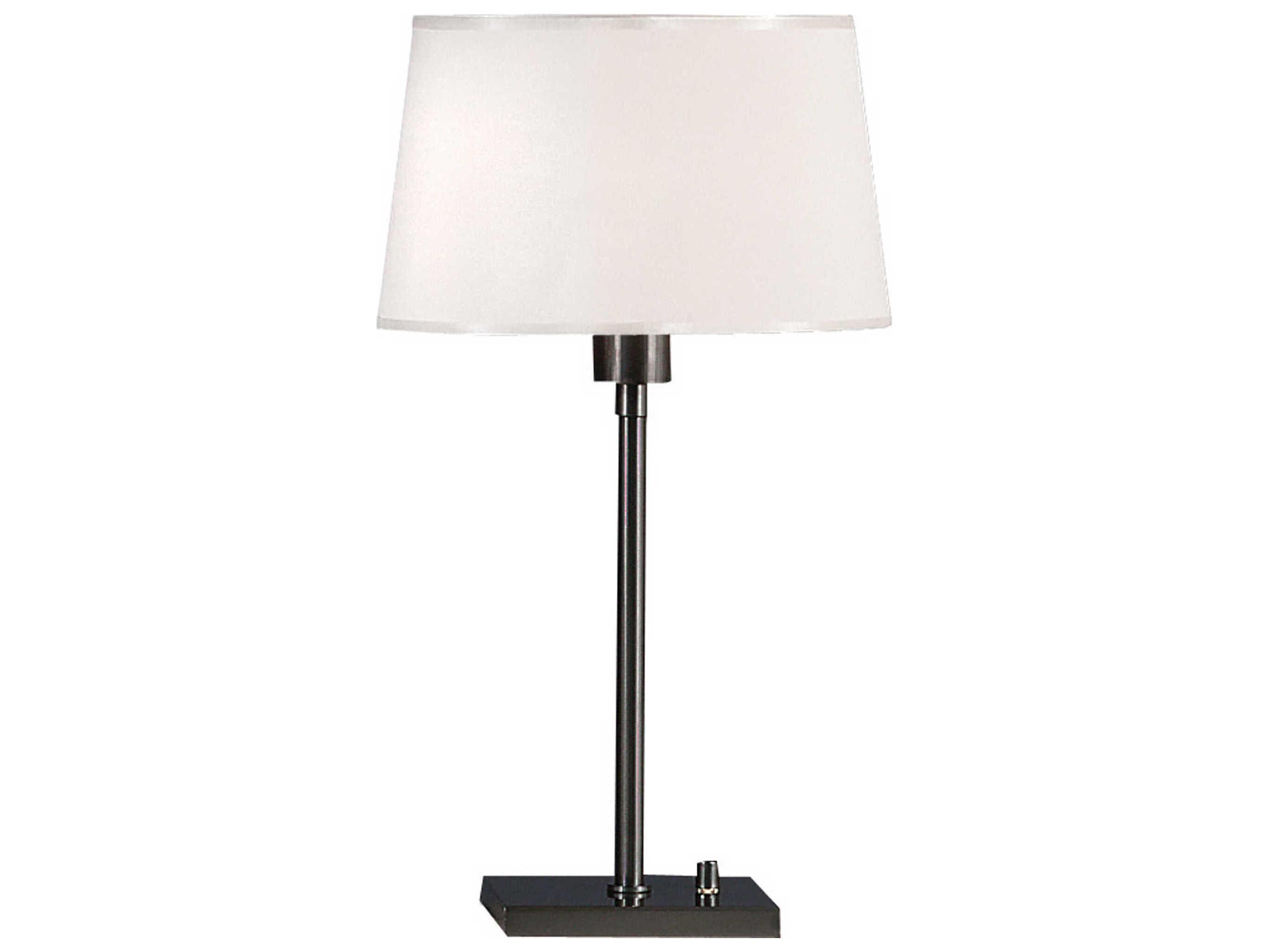 Robert Abbey Real Simple Gunmetal Powder Coat Over Steel Table Lamp