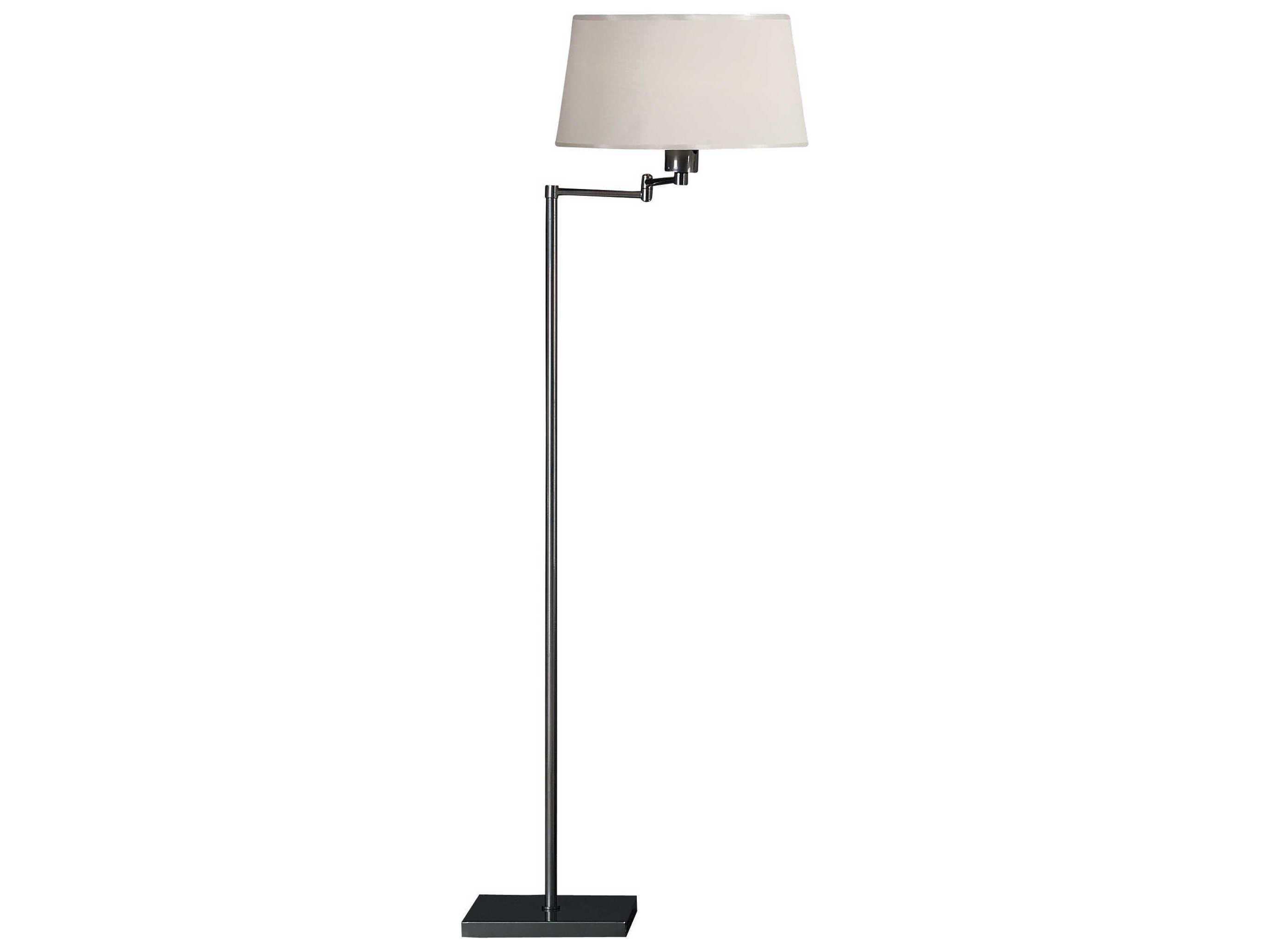 Robert Abbey Real Simple Gunmetal Powder Coat Over Steel Floor Lamp