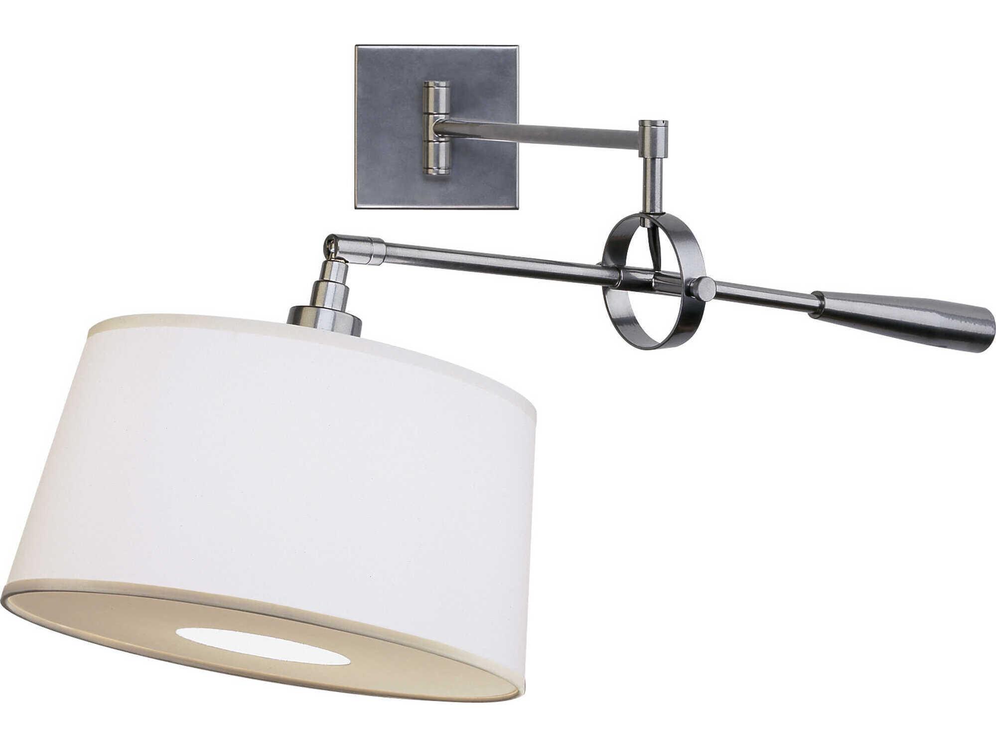 Robert Abbey Real Simple 1-Light Gunmetal Powder Coat Over Steel Swing Wall Sconce