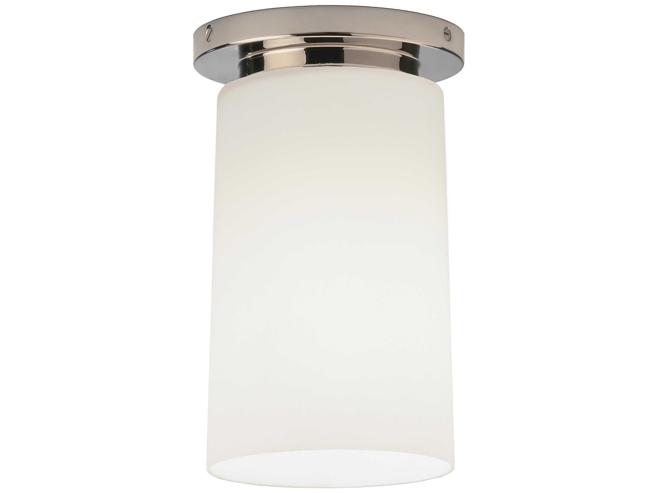 Robert Abbey Rico Espinet Nina 1-Light Polished Nickel Cylinder Flush Mount